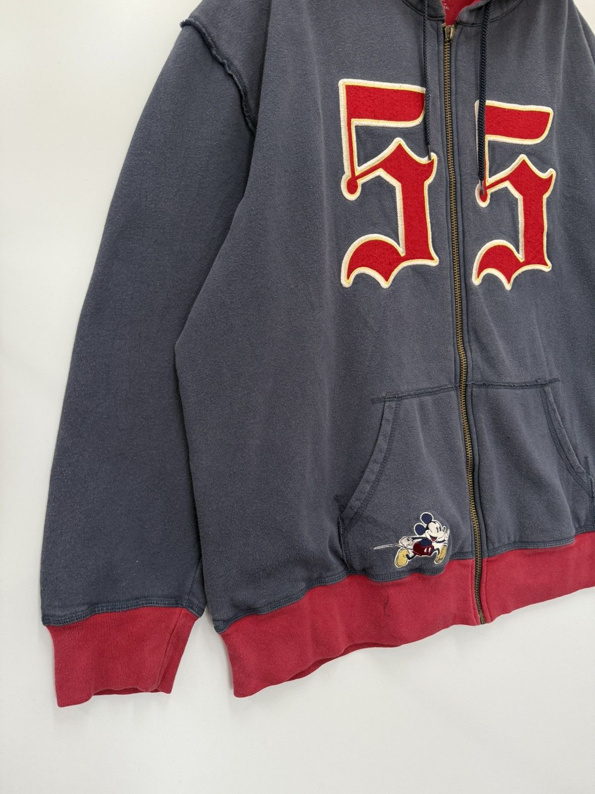 Disney × Mickey Mouse × Vintage 🔥 Vintage Mickey Multipatch by Disney Park Sweat Hoodie - L Size US XXL / EU 58 / 5 - 3 Thumbnail