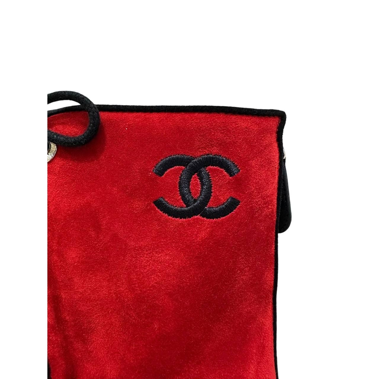Chanel NWOB Chanel Red Suede 19K Block Heel Lace-Up Boots Sz.41 Size US 11 / IT 41 - 4 Thumbnail