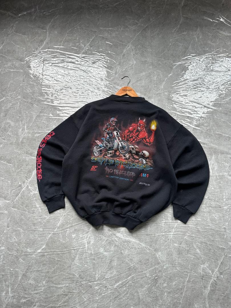 Vintage VINTAGE TULTEX DEVILS STAIRCASE MOTORCROSS Size US L / EU 52-54 / 3 - 1 Thumbnail
