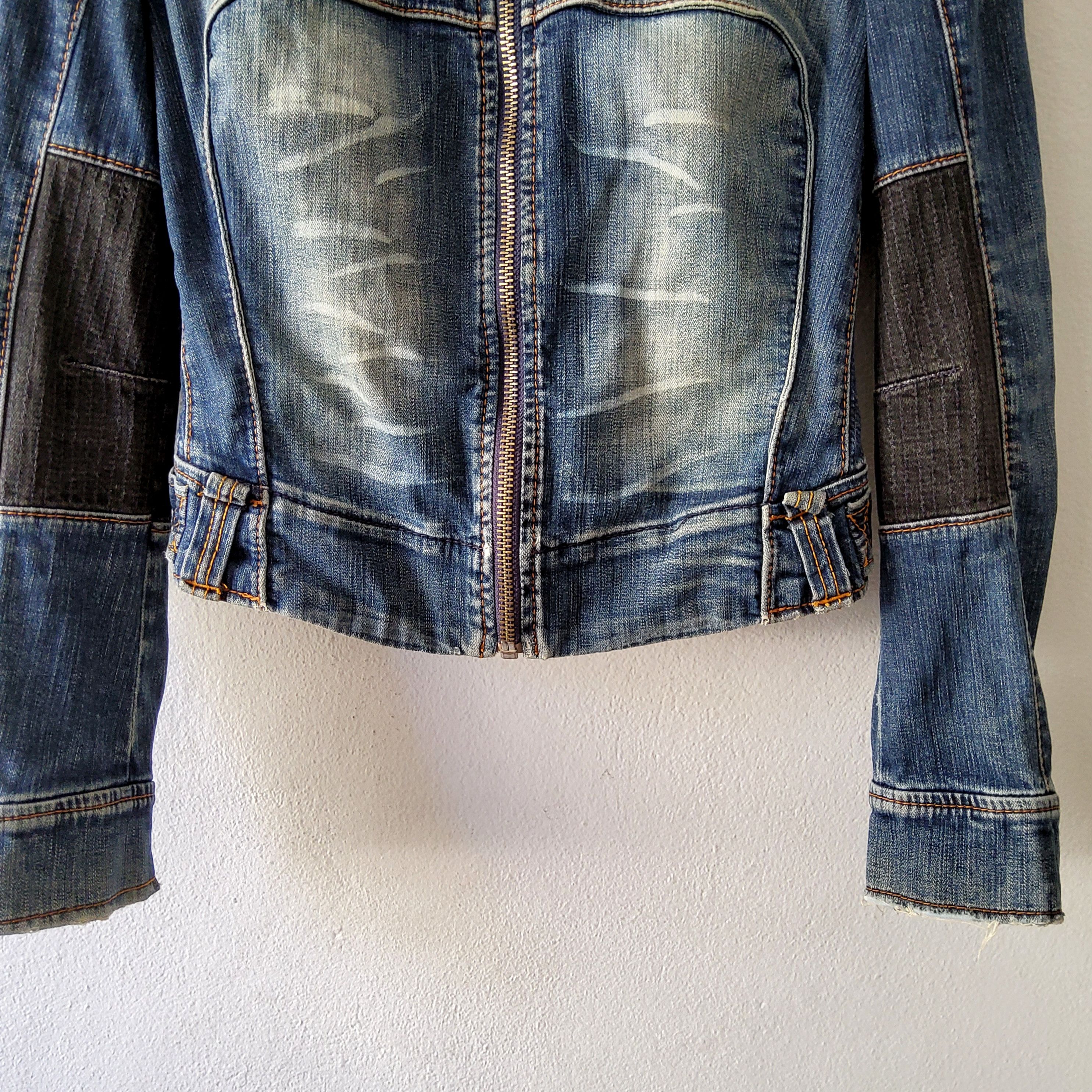 Miss Sixty Miss Sixty rare vintage y2k moto racer biker denim jacket Size M / US 6-8 / IT 42-44 - 5 Thumbnail