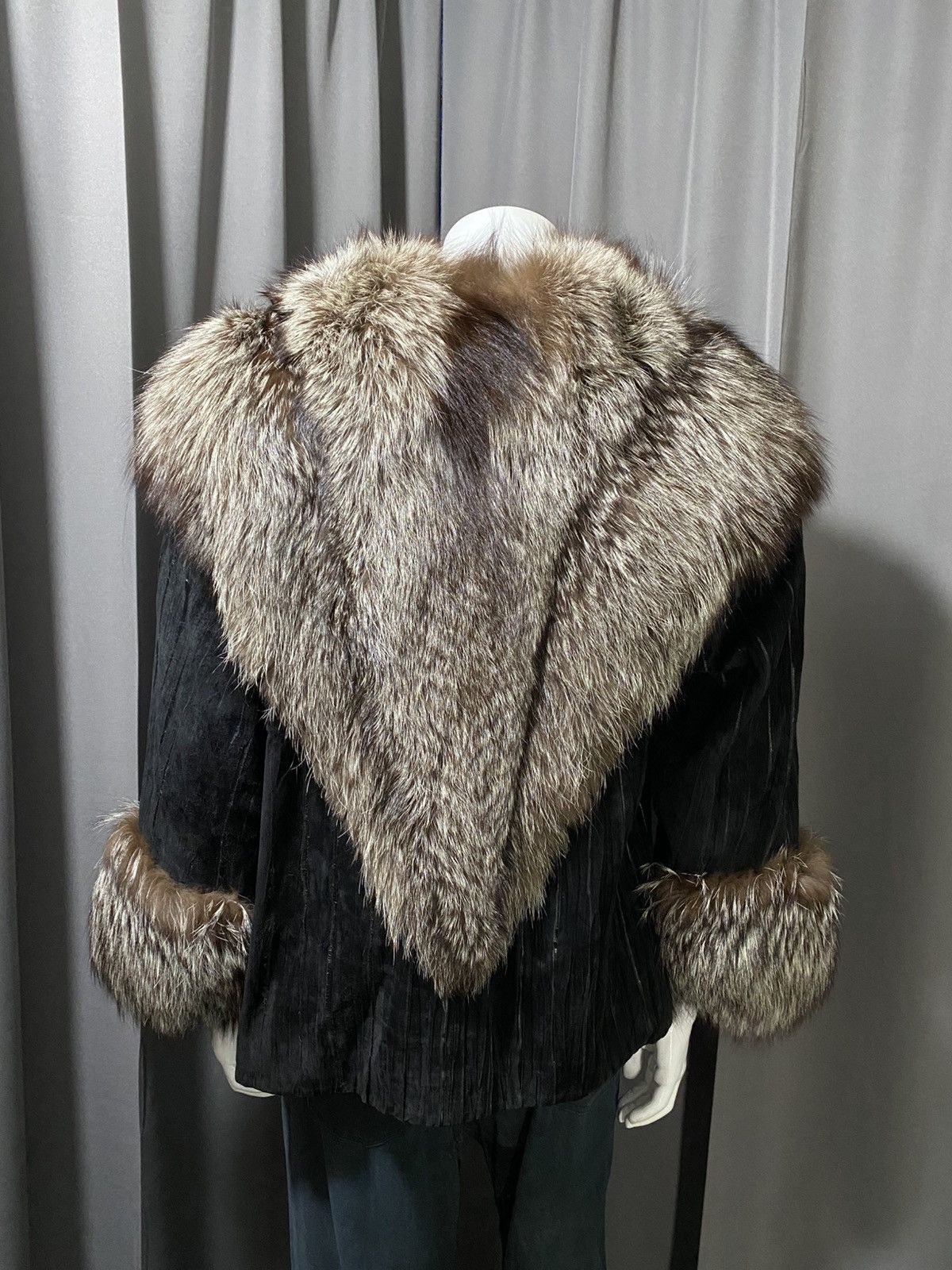 Sagafurs 90s SagaFurs- Fox Fur Leather Jacket Size US M / EU 48-50 / 2 - 2 Thumbnail