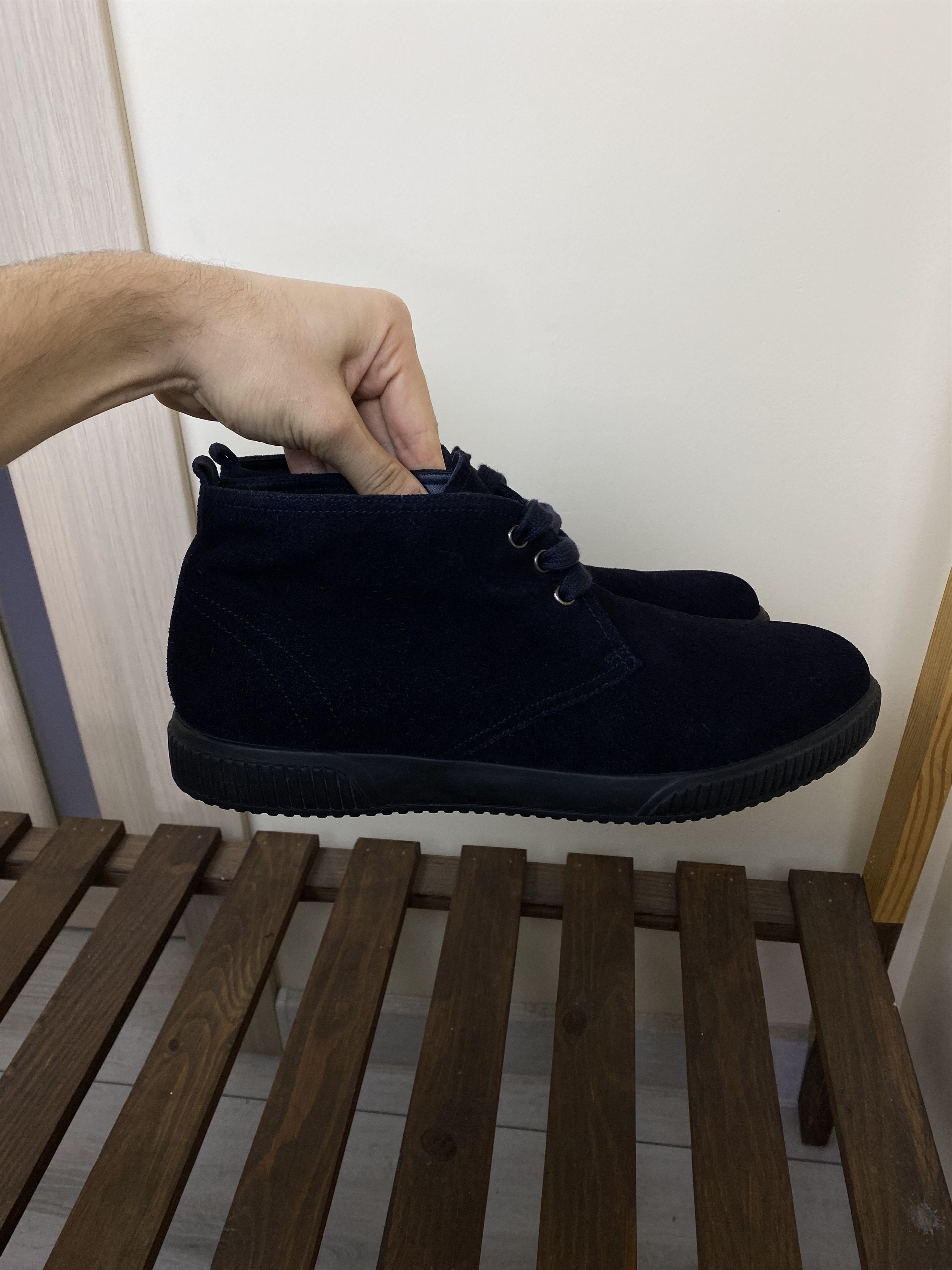 Prada Vintage Prada navy blue leather suede boots shoes 4T 2754 Size US 8.5 / EU 41-42 - 4 Thumbnail