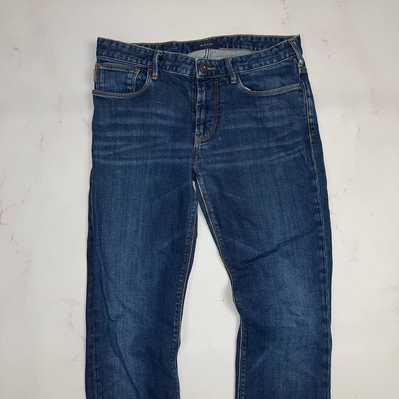 Giorgio Armani Vintage Armani Jeans Metal Logo Denim Pants Size 31 Size US 31 - 3 Thumbnail