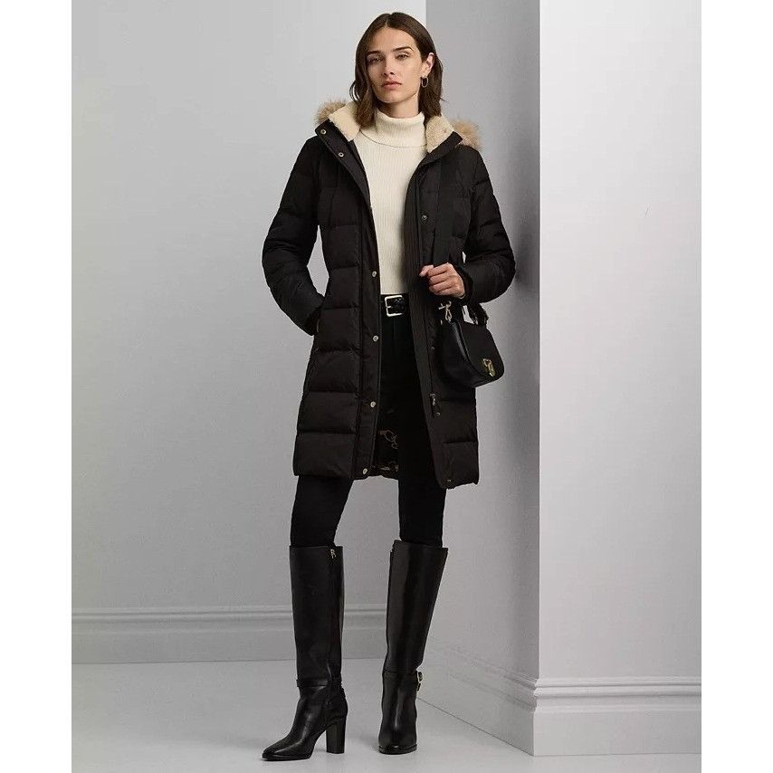 Lauren Ralph Lauren LRL Ralph Lauren Faux-Fur Hooded Down Puffer Coat Women XS Size XS / US 0-2 / IT 36-38 - 4 Thumbnail