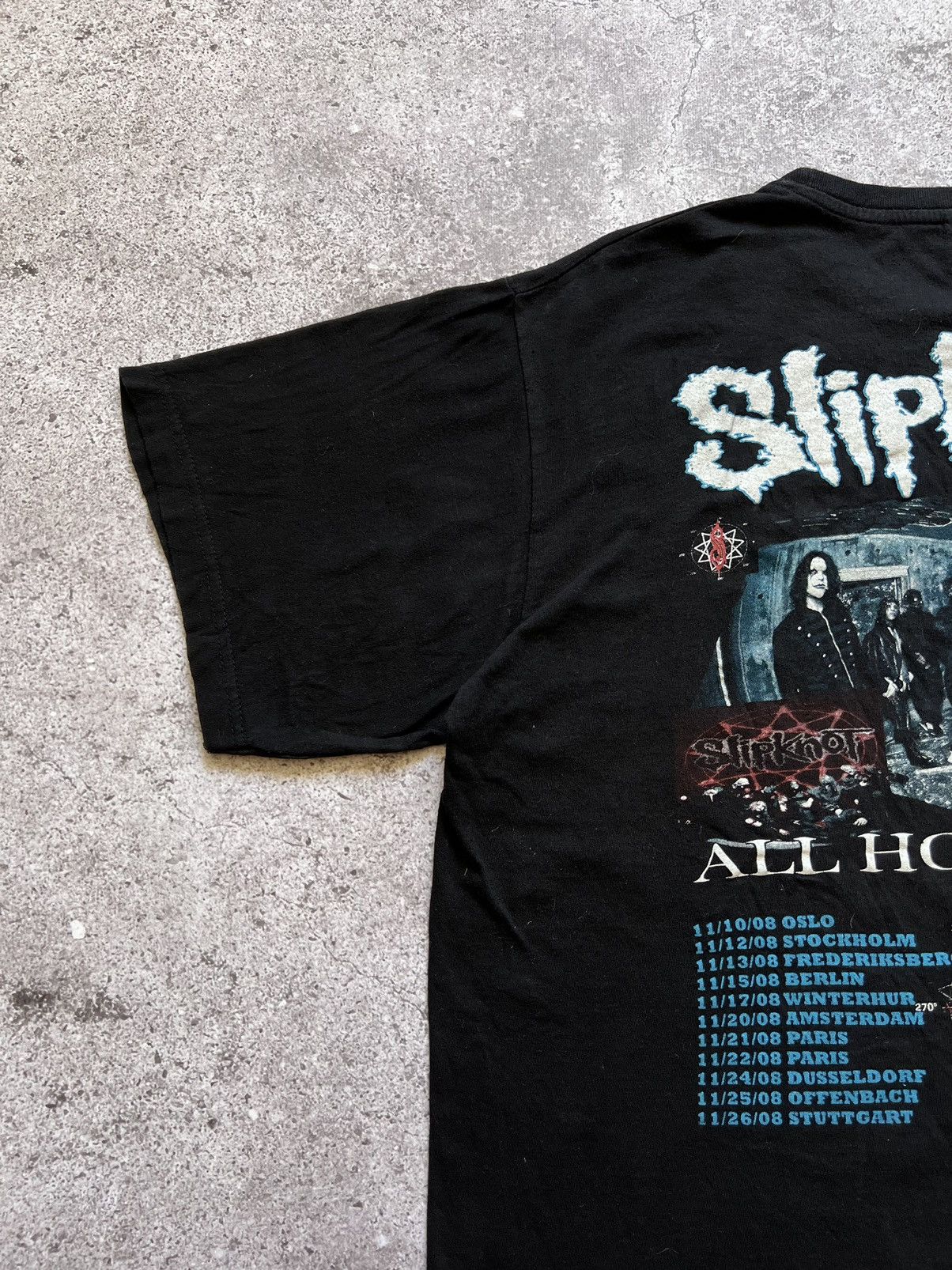 Band Tees × Slipknot × Vintage Vintage 2008 Slipknot All Hope Is Gone Tour Metal T-shirt Size US L / EU 52-54 / 3 - 13 Thumbnail