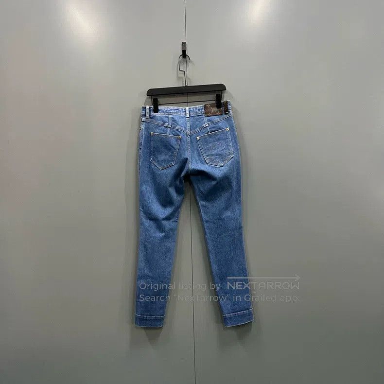 Louis Vuitton Louis Vuitton Blue Skinny Jeans Size 39" - 2 Thumbnail
