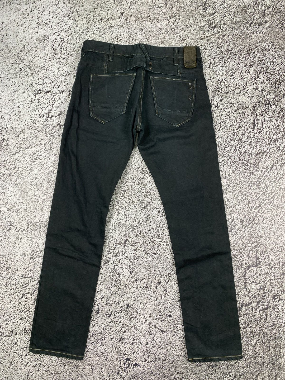 Vintage Vintage Y2K faded waxed style denim jeans Japanese Size US 32 / EU 48 - 4 Thumbnail