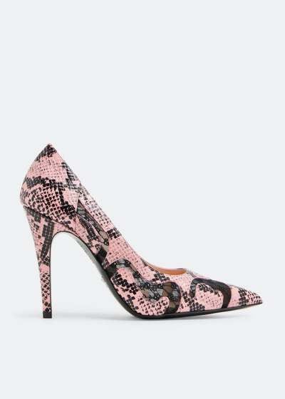 Gucci GG Python Print Leather Pumps SIZE 39