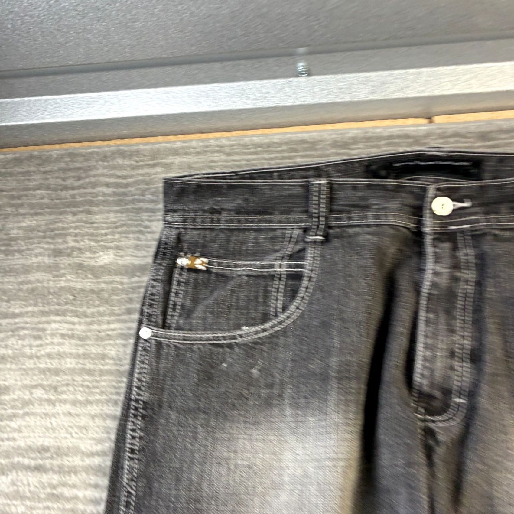 Southpole VINTAGE Southpole Jeans Mens 38 Black Denim Pants Y2K Baggy Gold Tab Mens Jeans Wide-Leg 5-Pocket Hip Hop Inseam 32 Size US 38 / EU 54 - 4 Thumbnail
