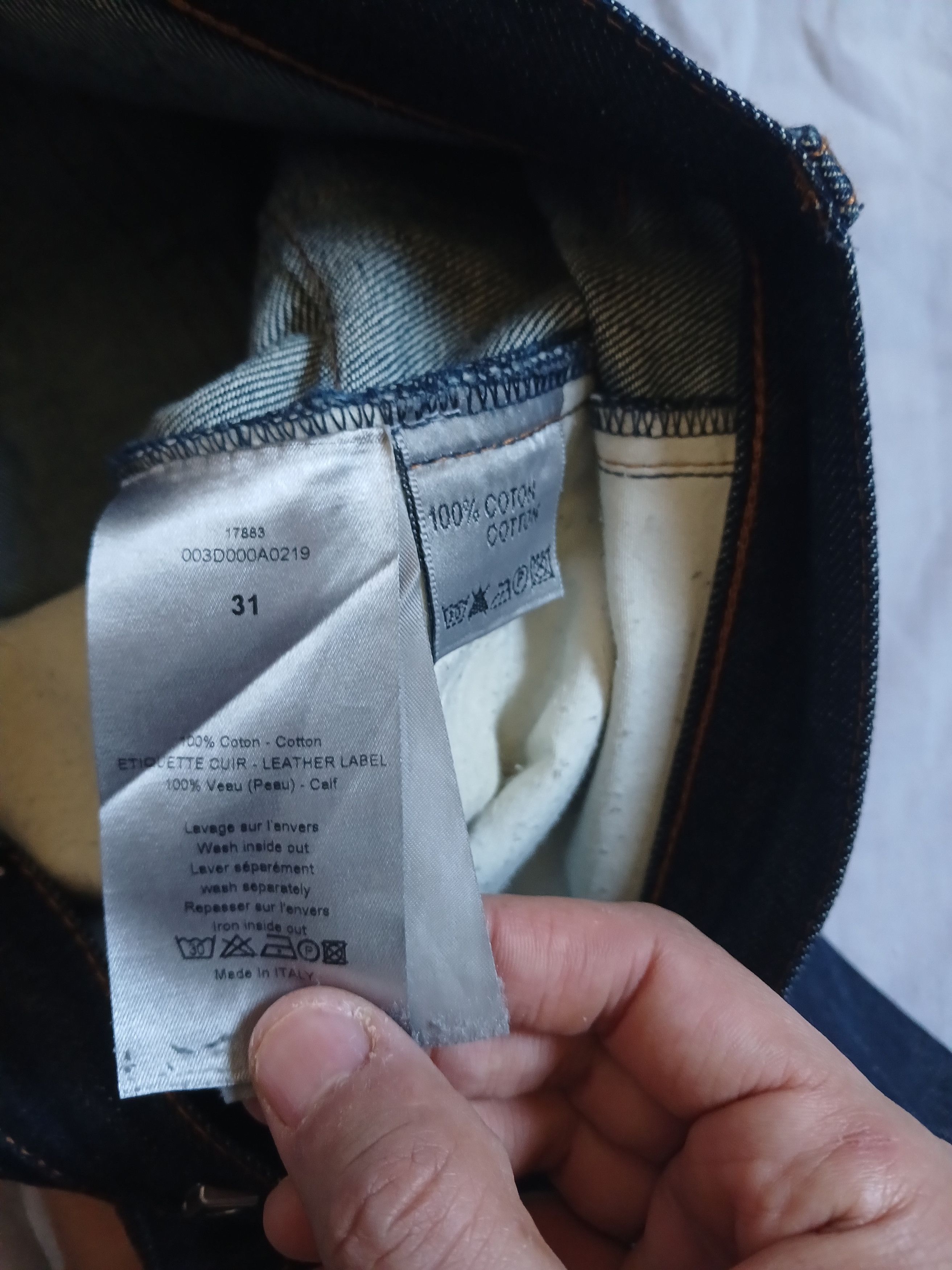 Dior Raw Dior Homme denim Jean Size US 31 - 21 Thumbnail