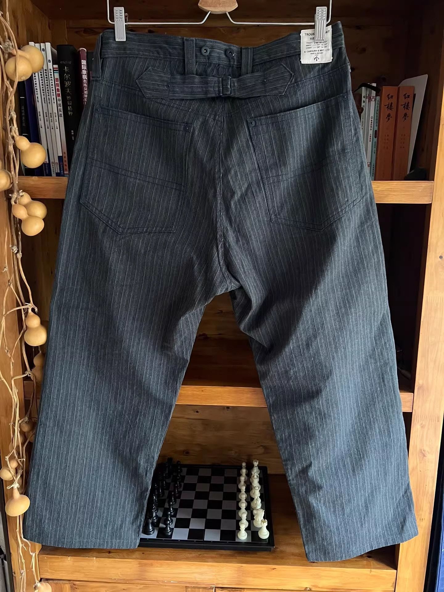 Nigel Cabourn Nigel Cabourn Suspender Stripe Tailored Pants Size US 32 / EU 48 - 6 Thumbnail