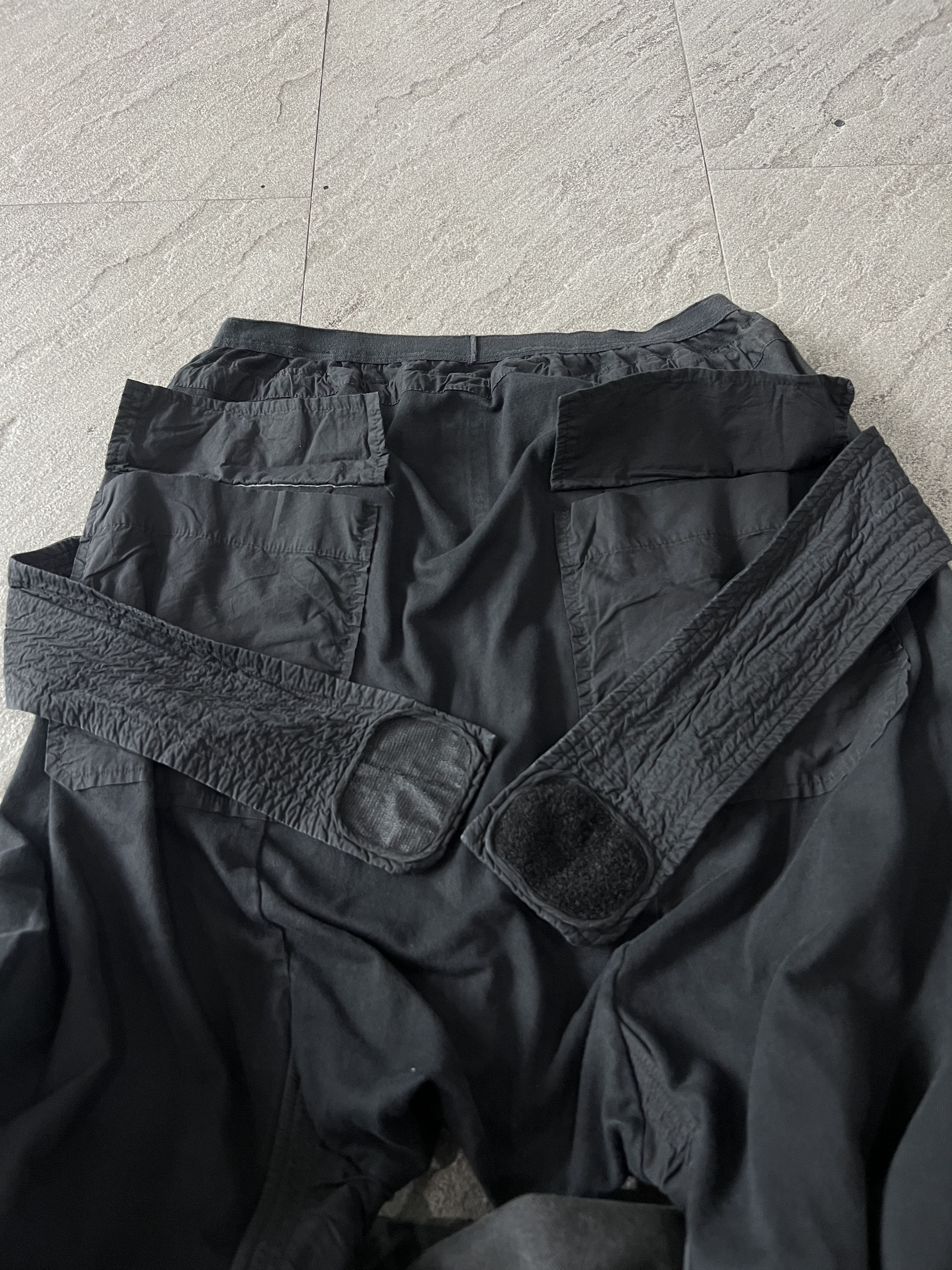 Rick Owens Drkshdw Rick Owens DRKSHDW Creatch Cargo Pants Black Size US 28 / EU 44 - 5 Thumbnail