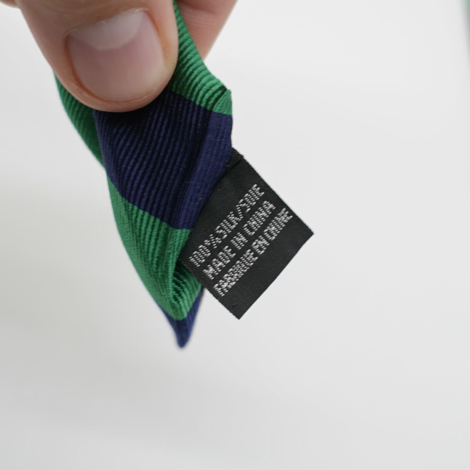 Black Brown 1826 Black Brown 1826 Blue Green Striped Woven Silk Tie Size ONE SIZE - 5 Thumbnail