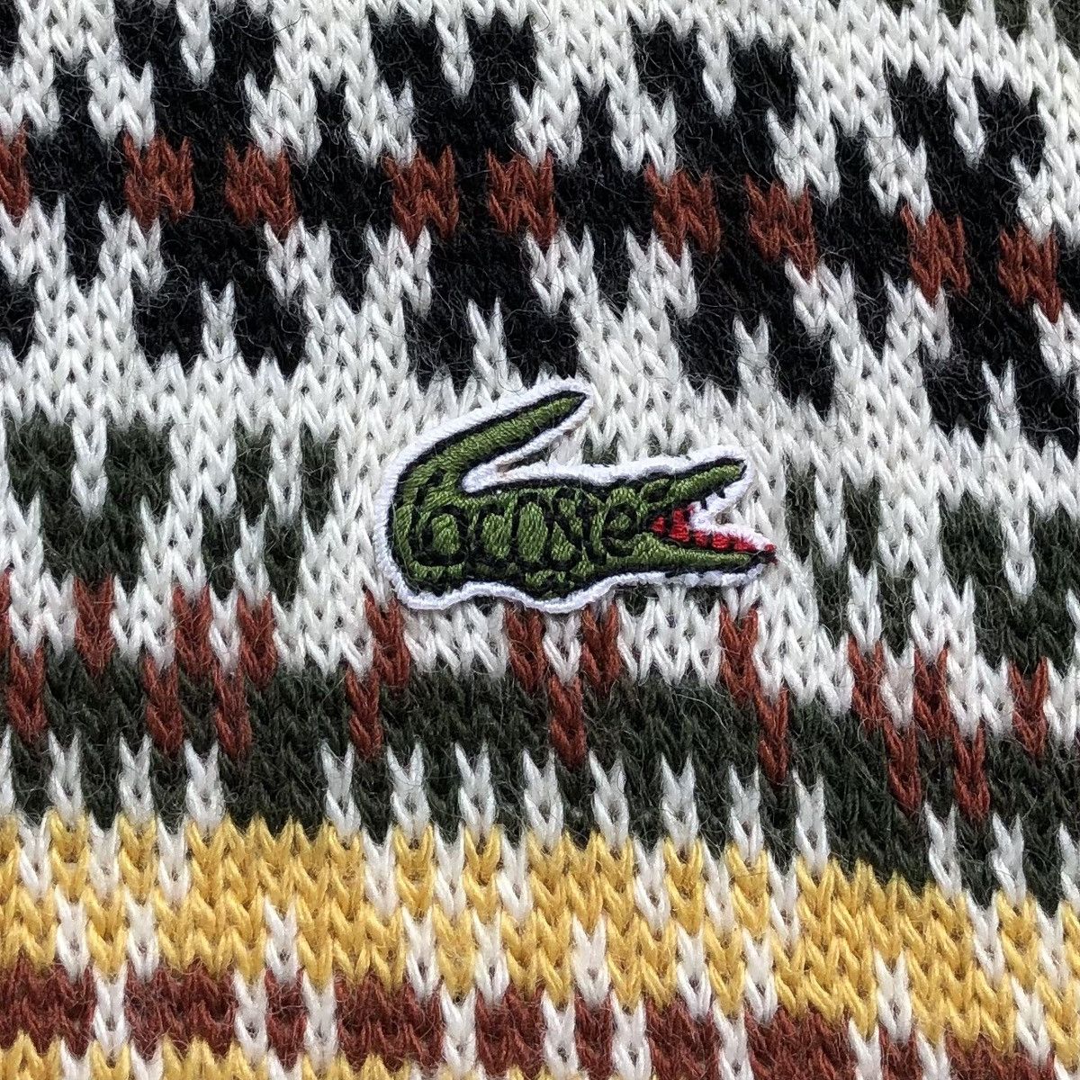 Lacoste Vintage Lacoste Knitted Sweatshirt Made In Japan 🇯🇵 Size US M / EU 48-50 / 2 - 4 Thumbnail