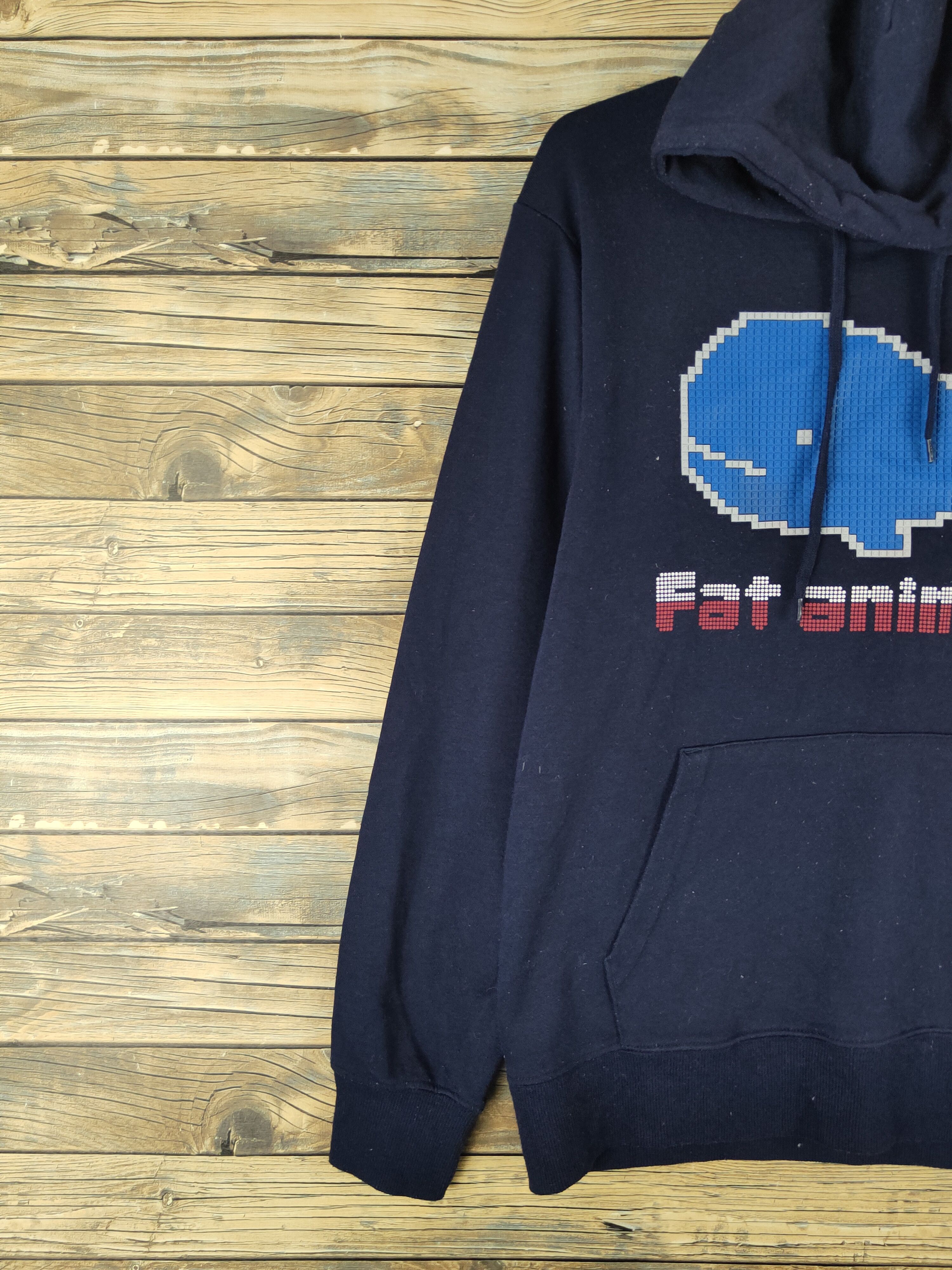 Japanese Brand DL Fat Animals Navy Hoodie Sweatshirts #2446 Size US L / EU 52-54 / 3 - 3 Thumbnail