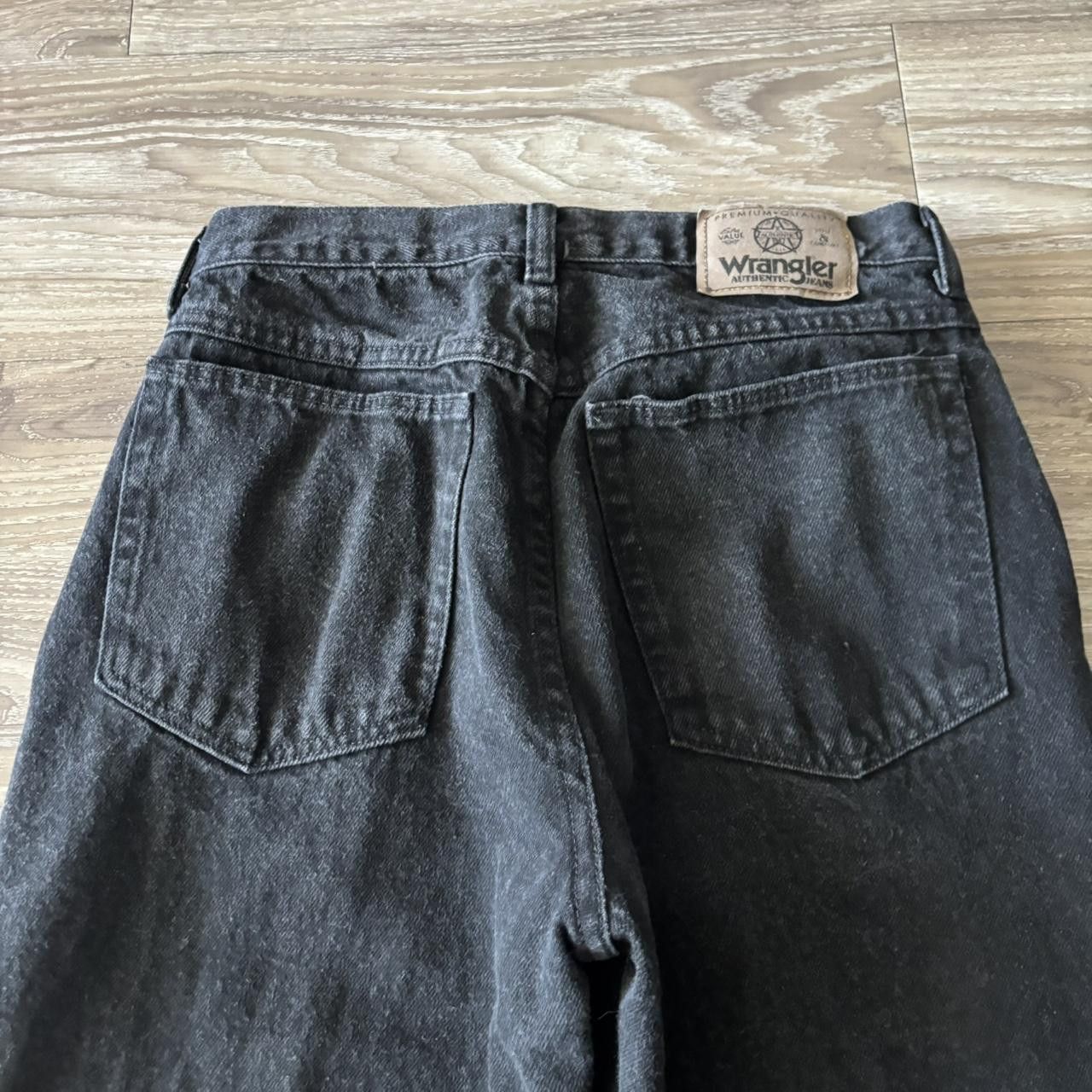 Japanese Brand Crazy Vintage 90s Solid Black Essential Denim Jeans 27x30 Size US 27 - 7 Thumbnail