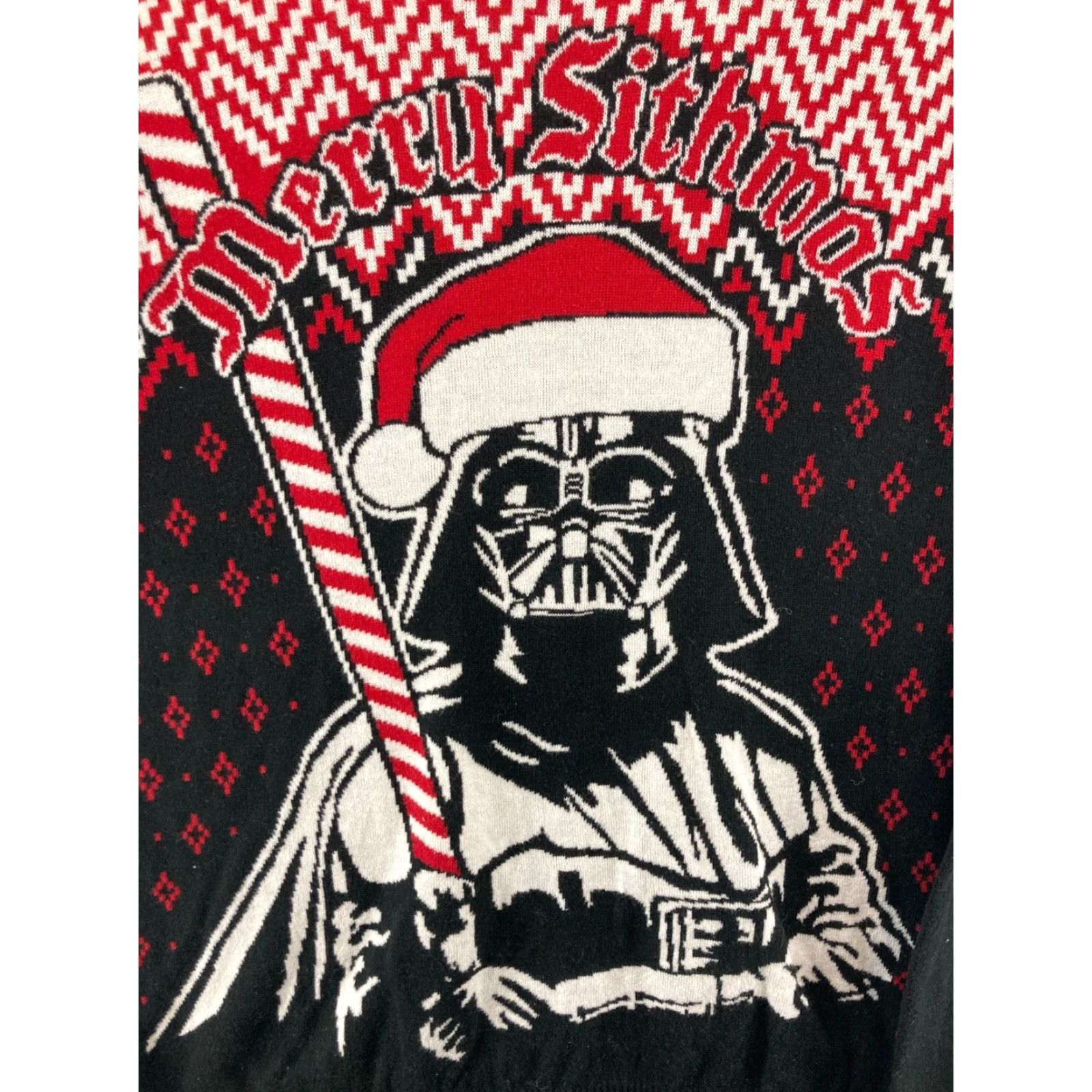 Star Wars Star Wars Darth Vader Christmas Sweater XL Graphic Print Long Sleeve Crew Neck Casual Mens Size US XL / EU 56 / 4 - 5 Thumbnail