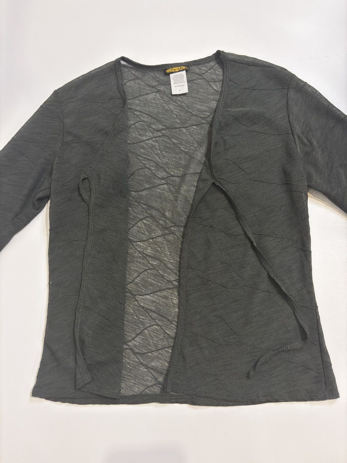 Other Khaki sheer Cardigan.wt1484 Size XS / US 0-2 / IT 36-38 - 2 Thumbnail