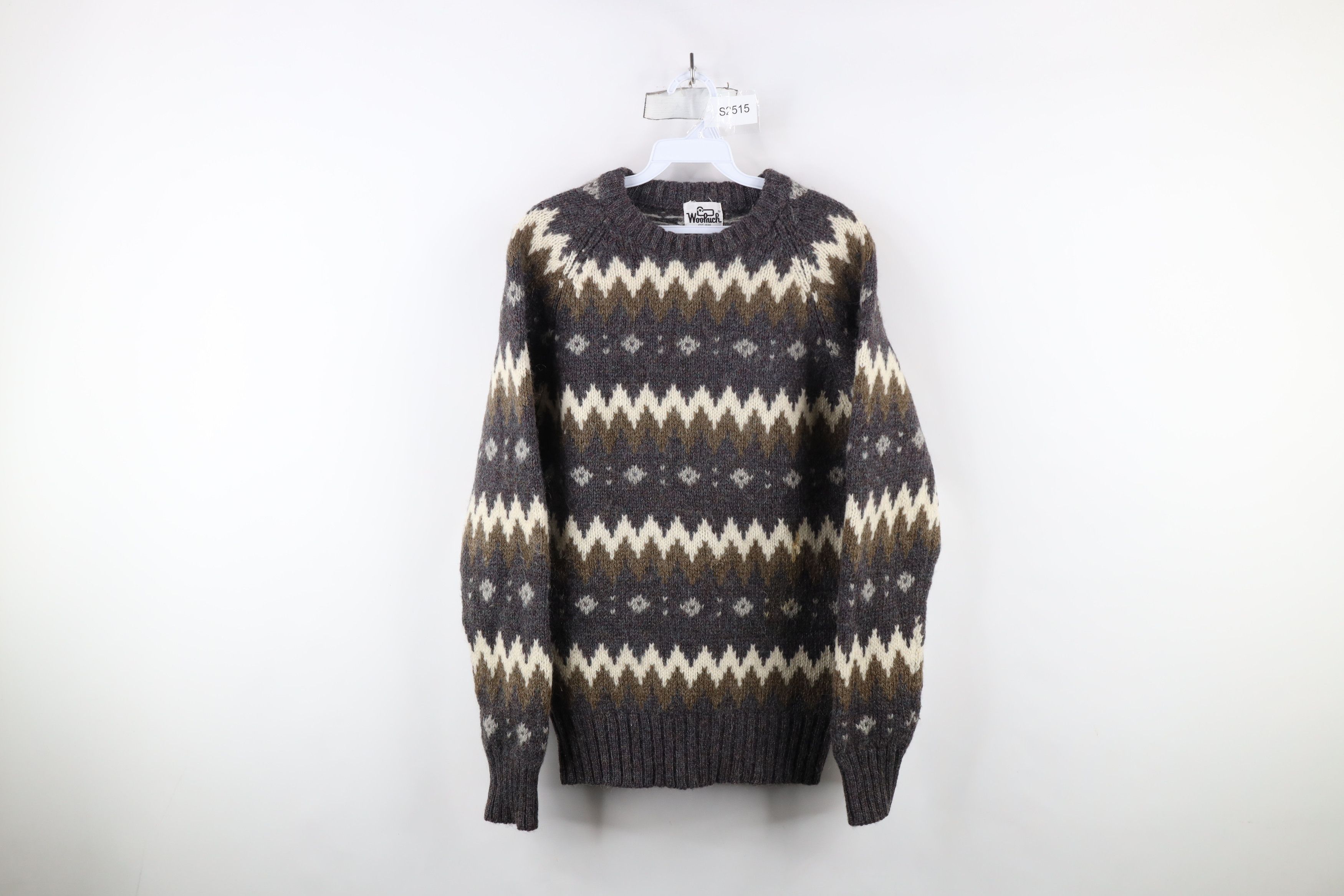 Vintage × Woolrich Woolen Mills Vintage 70s Woolrich Wool Knit Crewneck Sweater USA Size US S / EU 44-46 / 1 - 1 Thumbnail