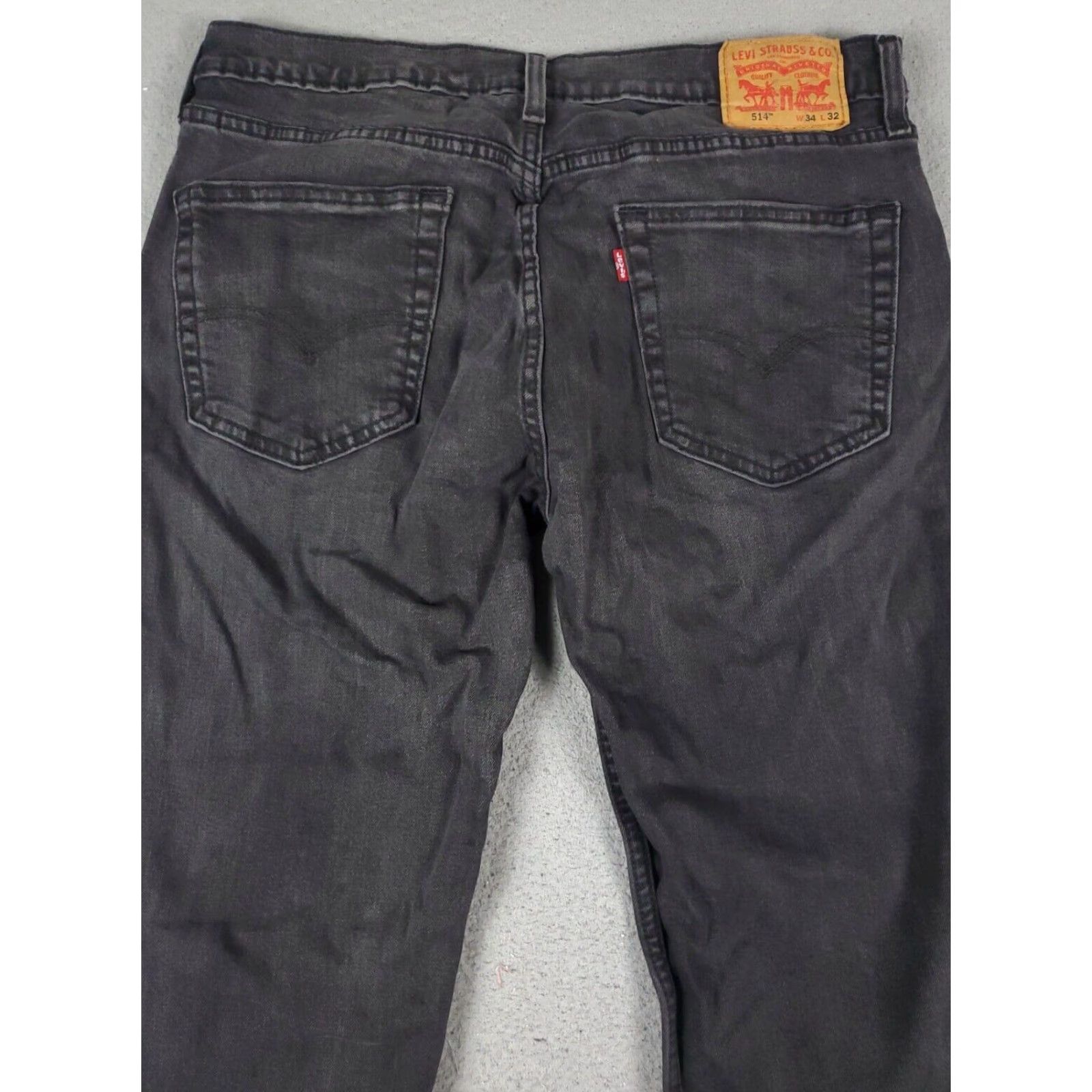 Levi's Levis 514 Jeans Mens Gray Straight Leg Regular Fit 34x29 Cotton Denim Pants Mens Size US 34 / EU 50 - 7 Thumbnail
