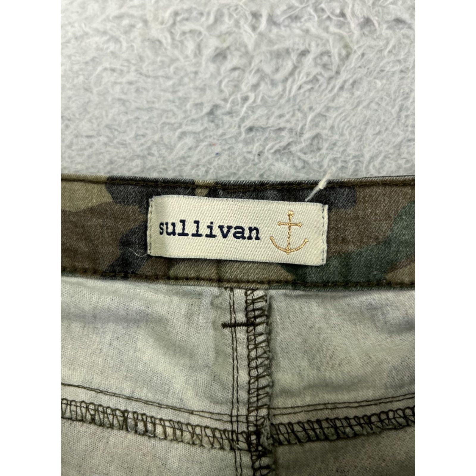 Vintage Sullivan Womens Jeans Skinny Green Woodland Camo Cotton Blend 24x27 Small Regular 5-Pocket Stretch Elastic Waist Denim Modern 24 27 Mens? Size 28" / US 6 / IT 42 - 6 Thumbnail