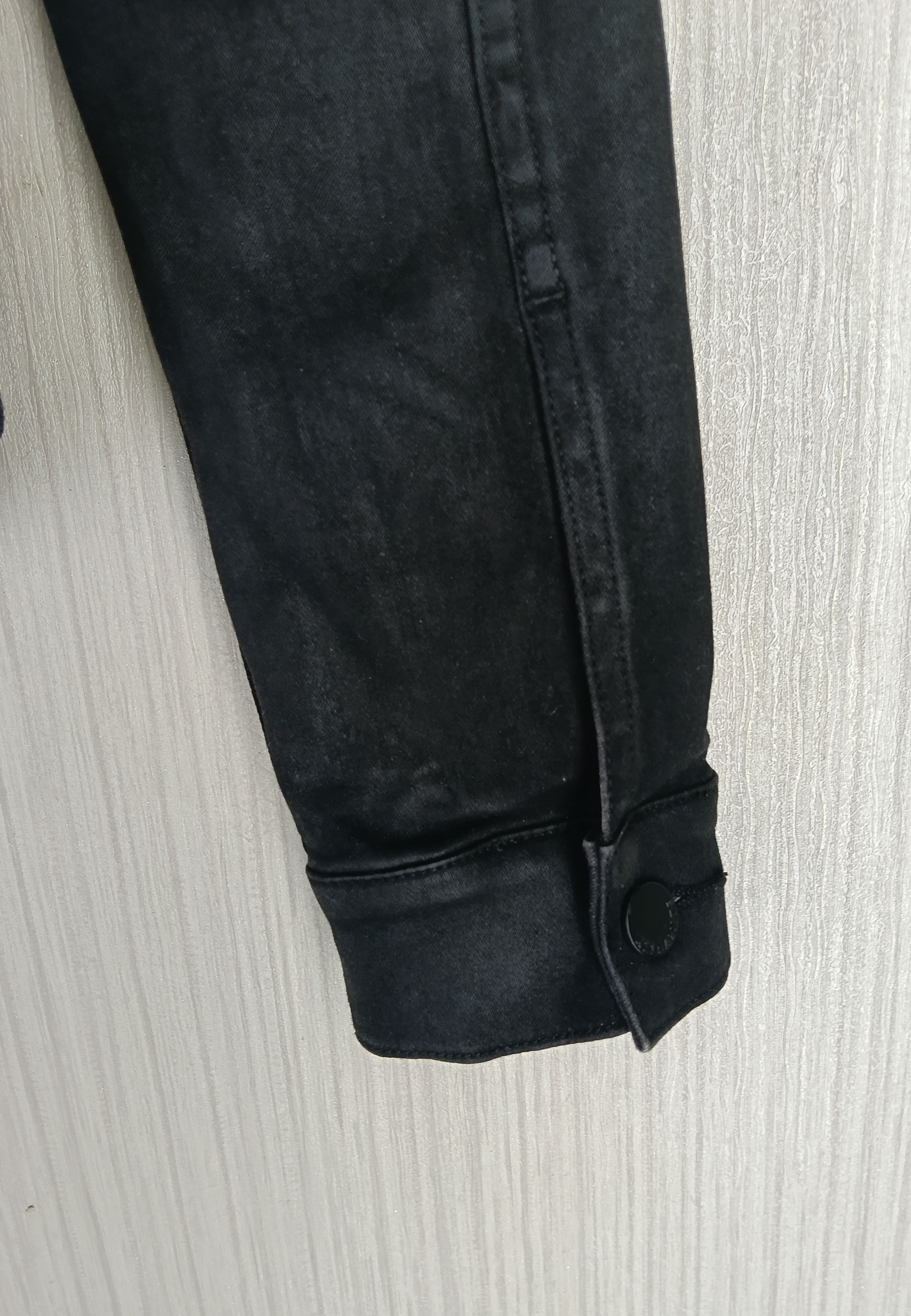 Allsaints Rare Allsaints Biker Black Denim Jacket Size US XS / EU 42 / 0 - 6 Thumbnail