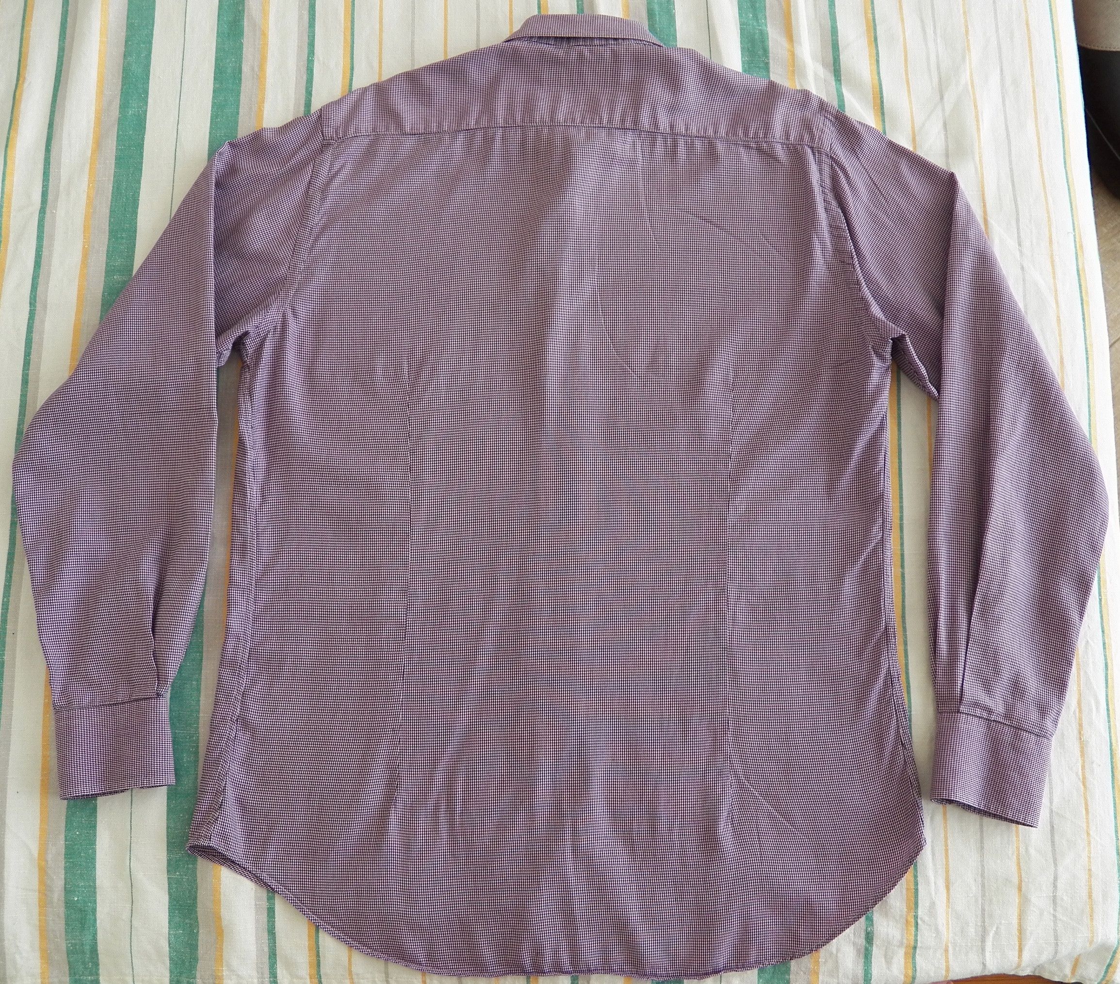 Etro Etro Dress Shirt 42 16.5 violet micro houndstooth Slim Size US L / EU 52-54 / 3 - 6 Thumbnail
