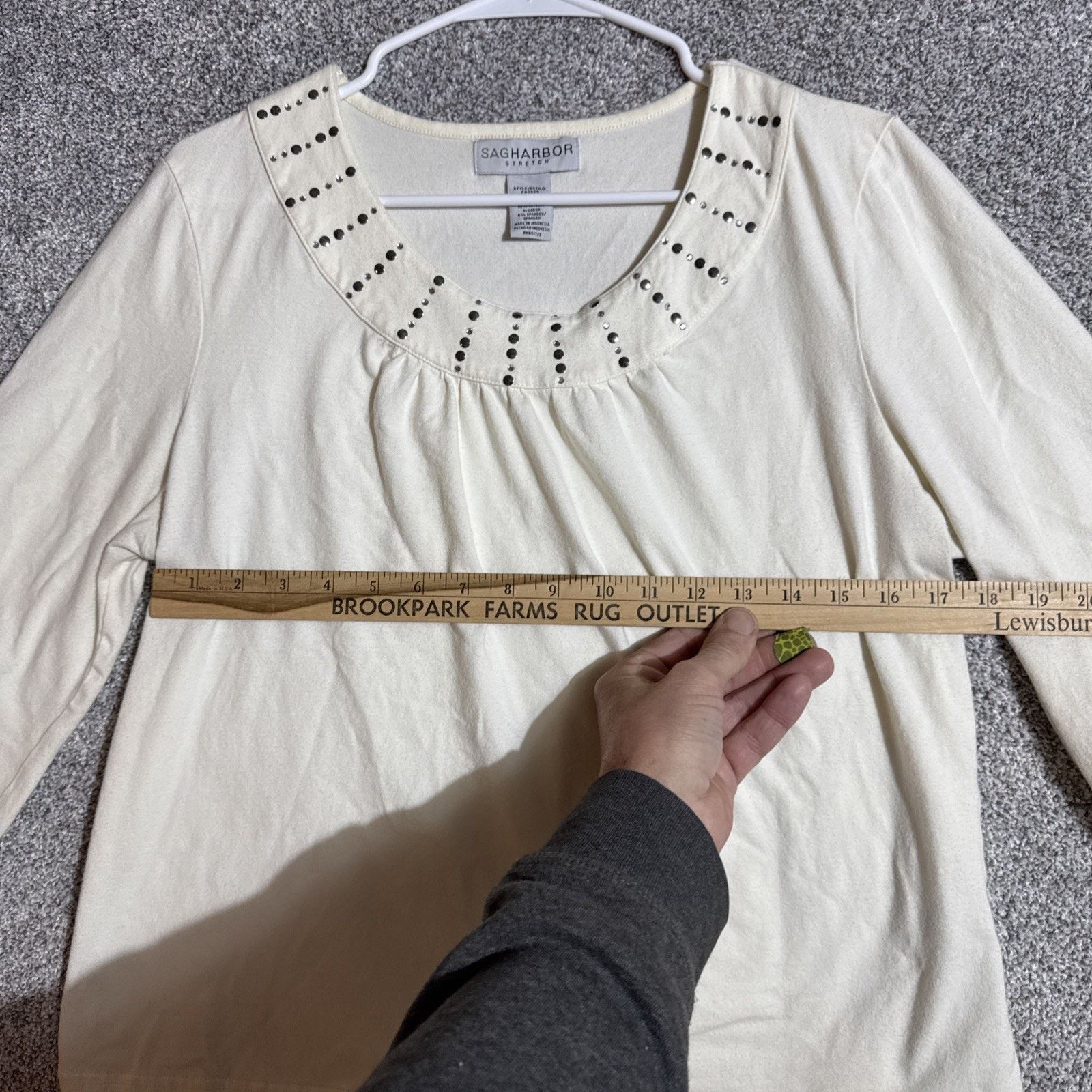 Other Sag Harbor Women Large Sequins Embellished Top Chic Y2K Size L / US 10 / IT 46 - 3 Thumbnail