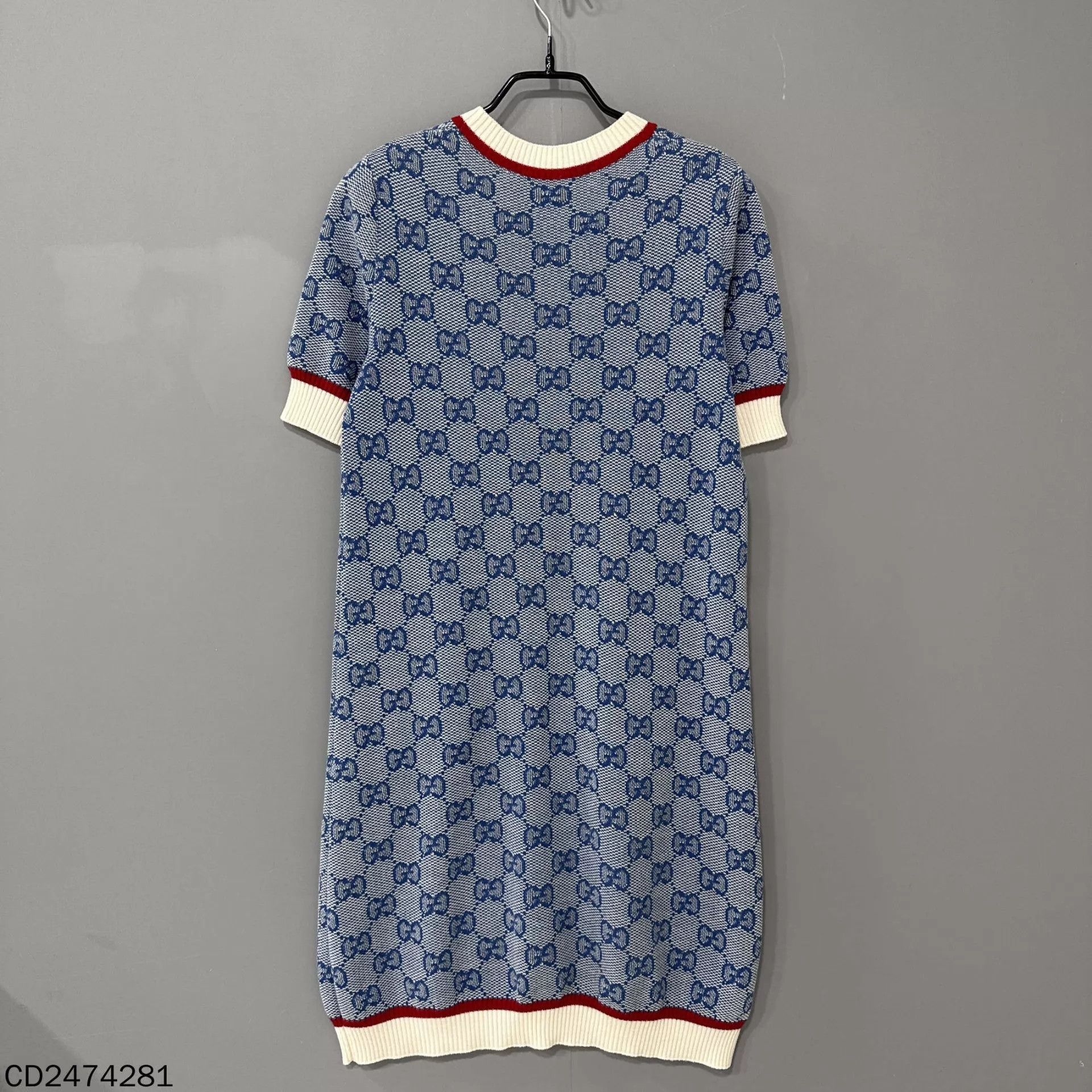 Gucci GUCCI women's blue all-over jacquard dress XS Size XS / US 0-2 / IT 36-38 - 3 Thumbnail