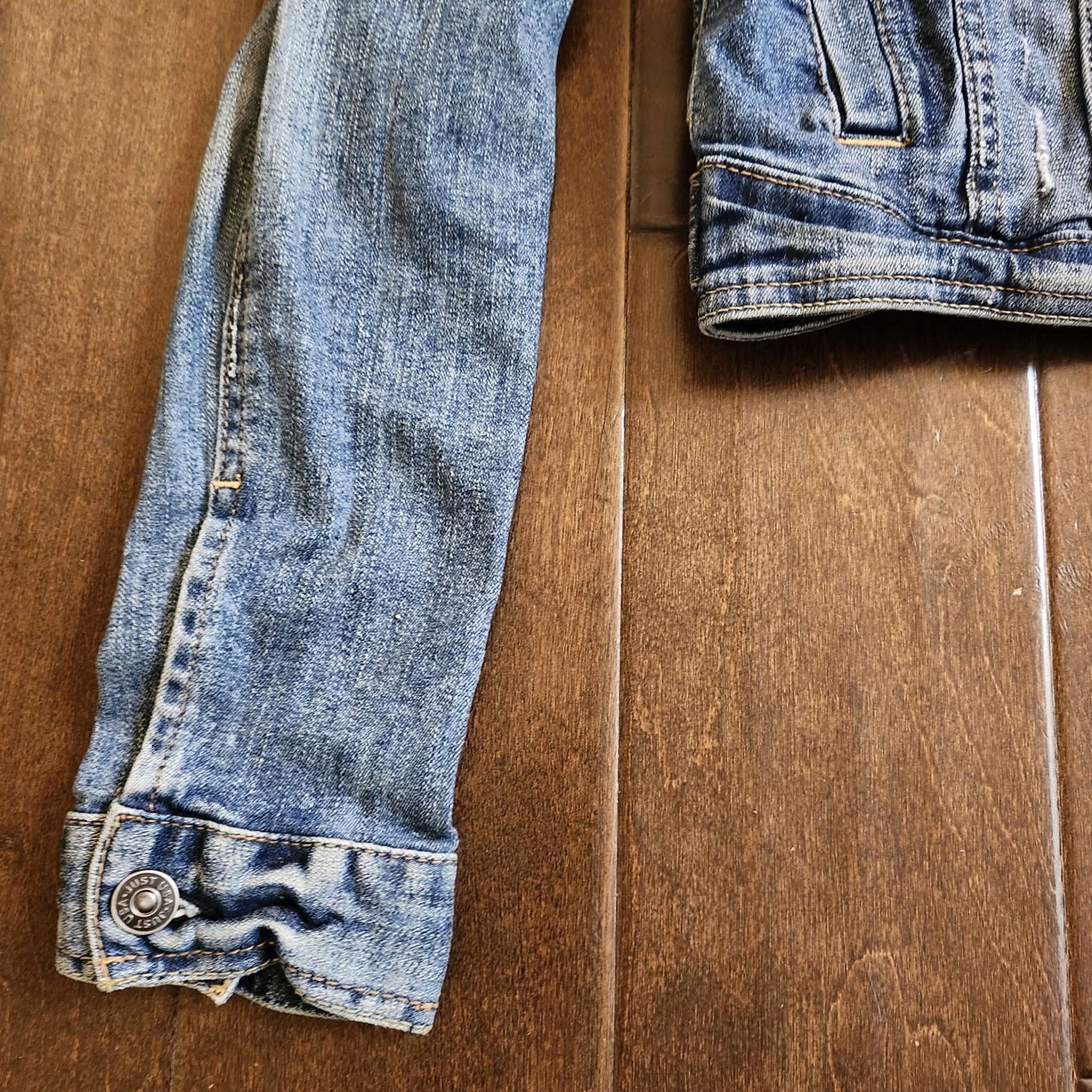 Denime Just USA Jacket S Blue Women Juniors Button Denim Size MISSING CUFF Size S / US 4 / IT 40 - 6 Thumbnail