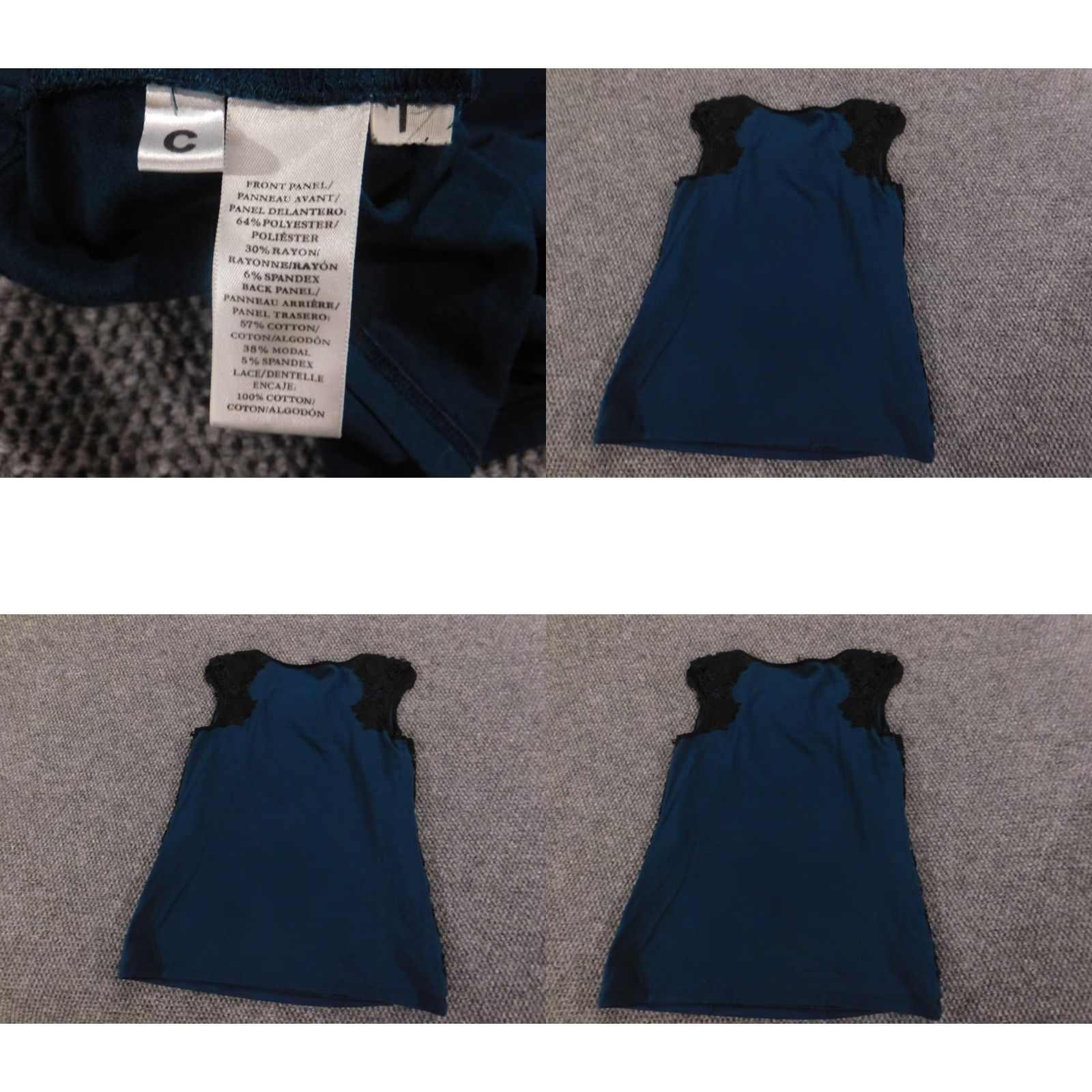 Ann Taylor Ann Taylor Blouse Womens PXS Petites Cotton Nylon Solid Crew Neck Pullover Casual Top Blue Size XS / US 0-2 / IT 36-38 - 8 Thumbnail