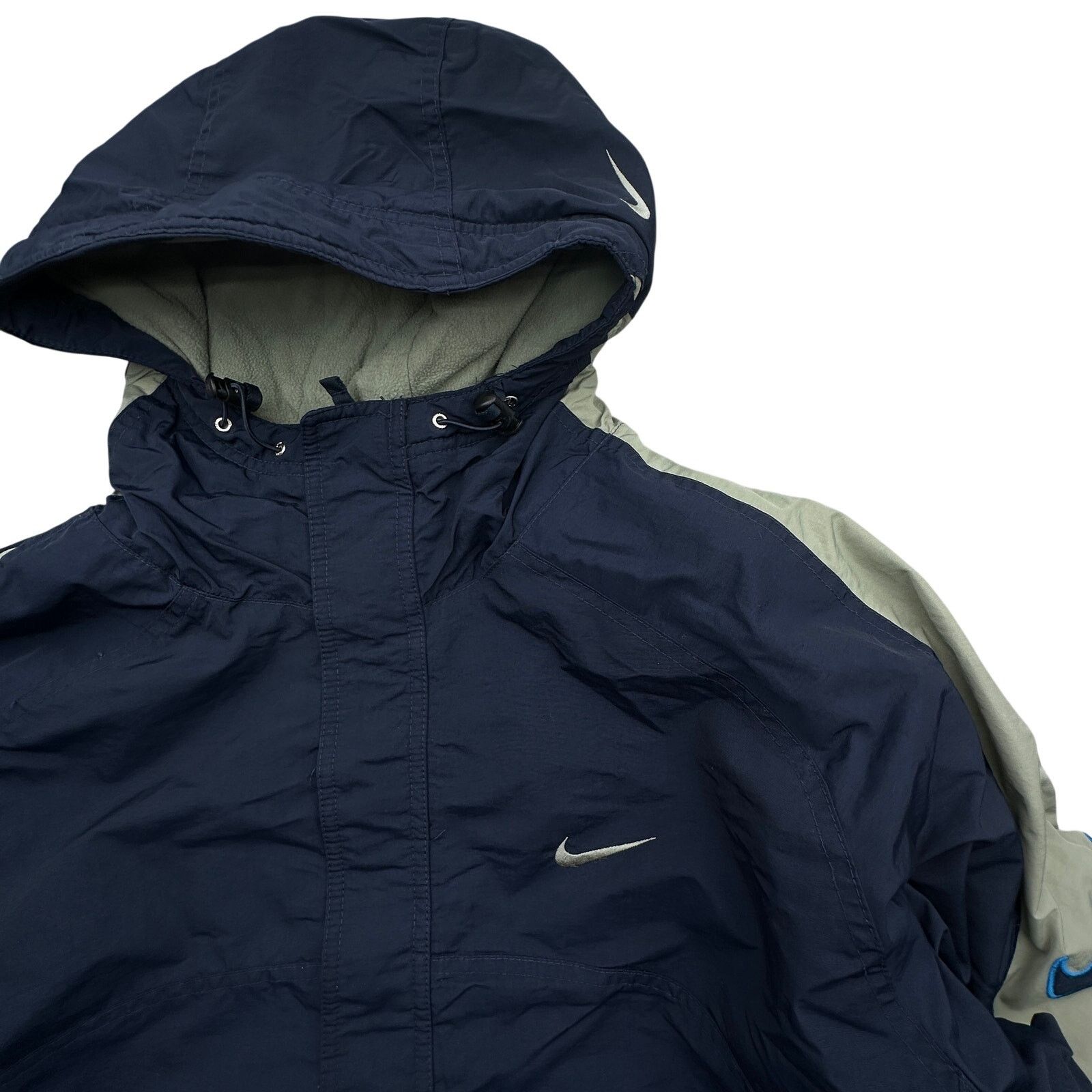 Nike Vintage Nike Fleece Lined Nylon Heavy Jacket Mens XXL Size US XXL / EU 58 / 5 - 14 Thumbnail