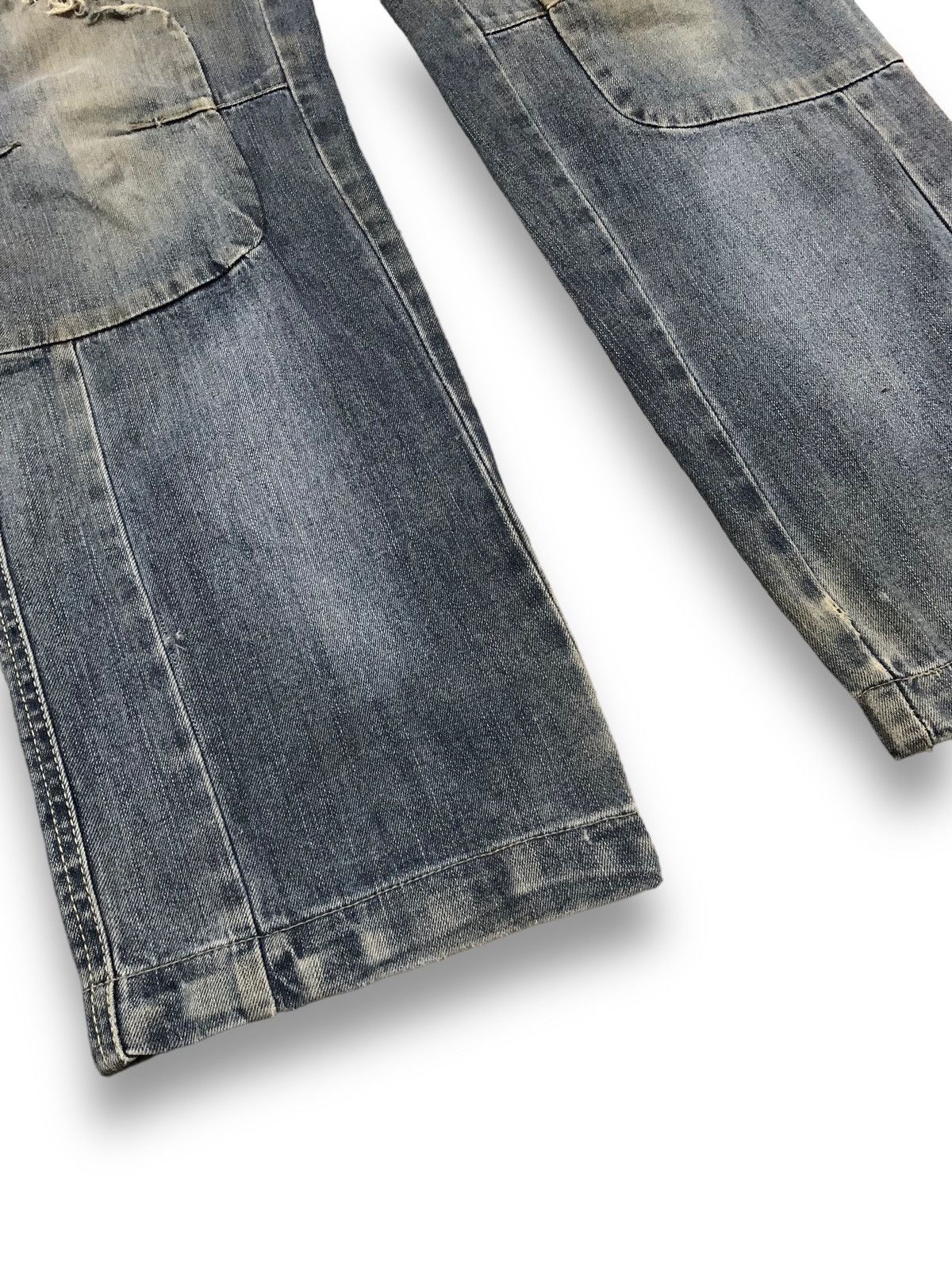 Japanese Brand Japanese Brand Mud Wash Double Knee Multipockets Cargo Jeans Size US 32 / EU 48 - 11 Thumbnail