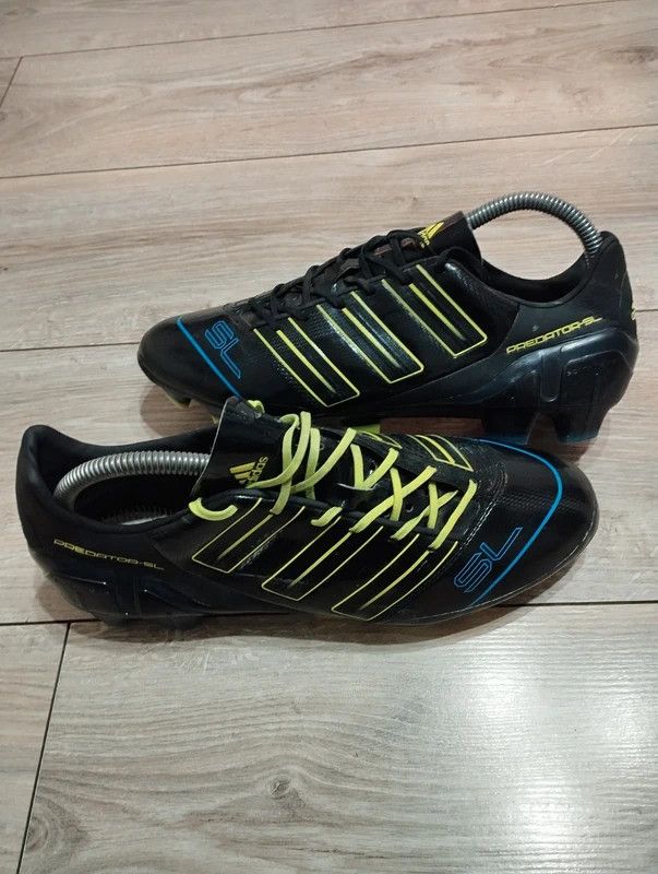 Adidas Adidas Adipower Predator SL TRX Fg Black Electricity Sharp42 Size US 8.5 / EU 41-42 - 5 Thumbnail
