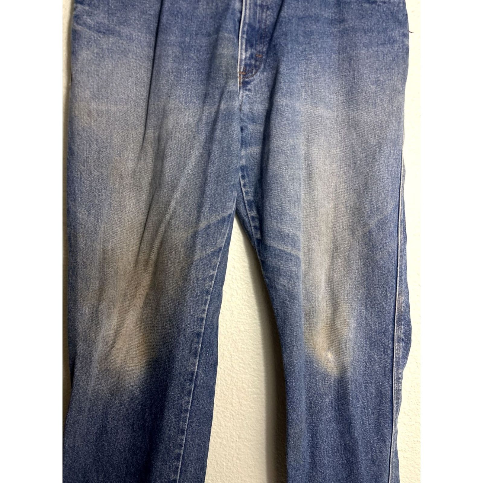 Vintage Riverside Flame Resistant Medium Wash Jeans Westex Indura 32x30 Mens Jeans Straight Orange 32x30 Size US 32 / EU 48 - 3 Thumbnail