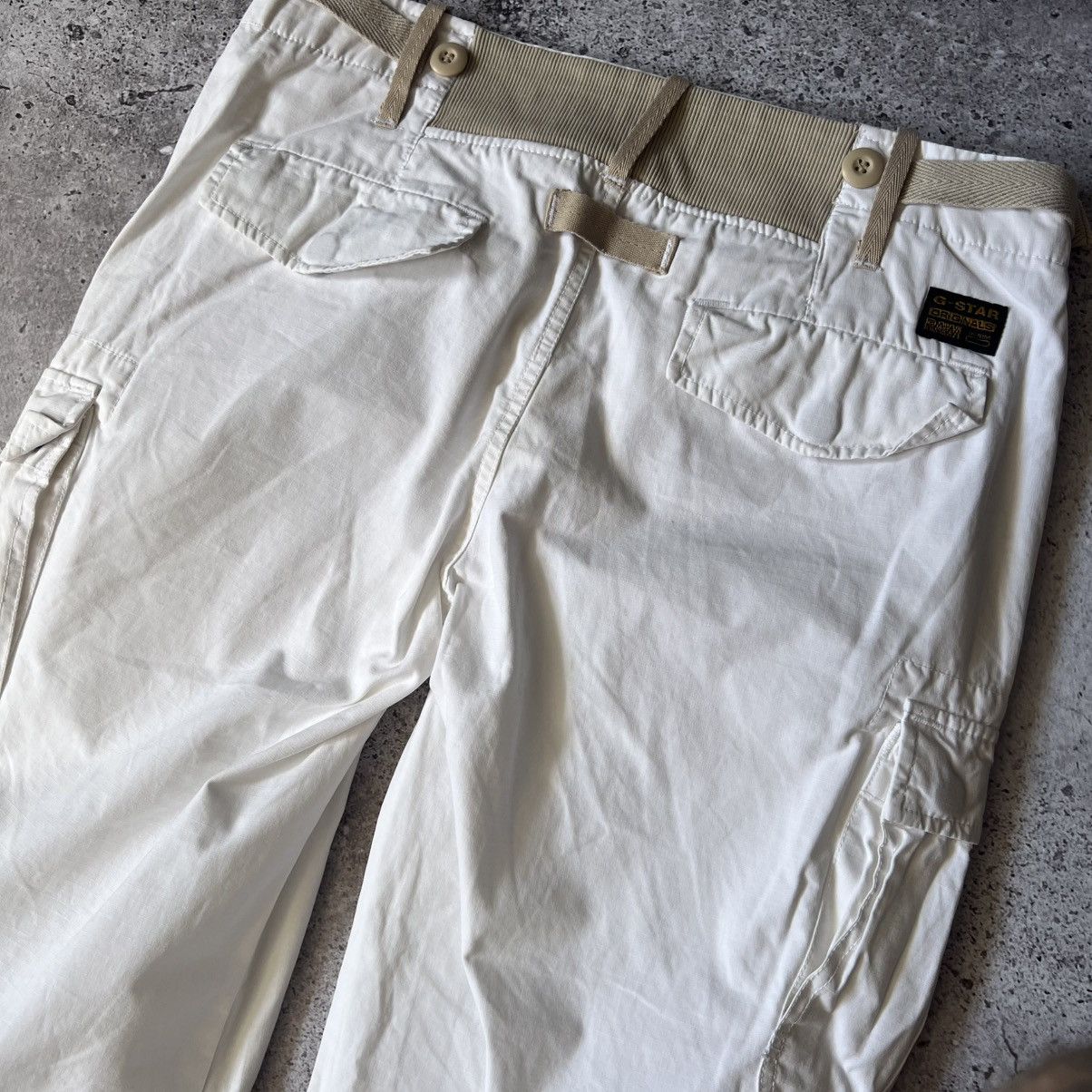 G-Star G-Star Raw Archival Cargo Pants White Utility 30/34 Size 30" / US 8 / IT 44 - 8 Thumbnail