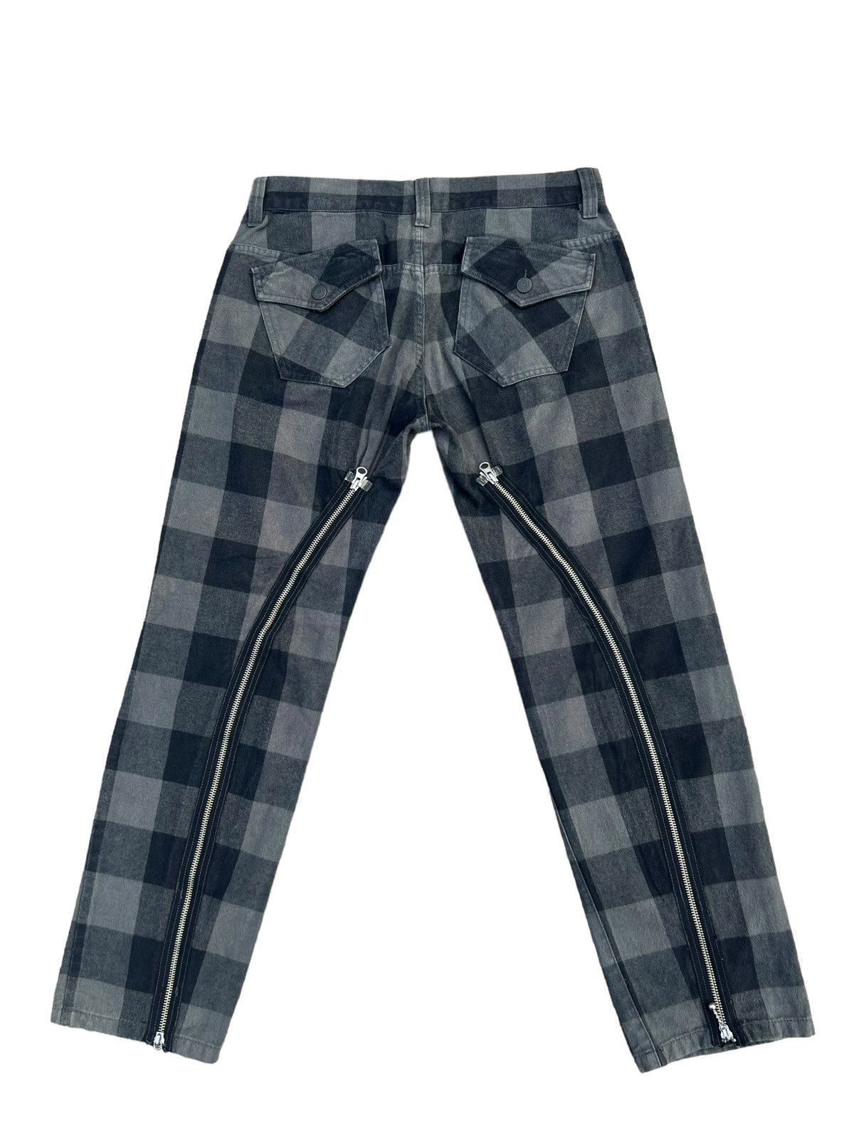 Vintage Japan Brand WORLD WIDE LOVE! Tartan Punk Zipper Bondage Size US 30 / EU 46 - 2 Thumbnail