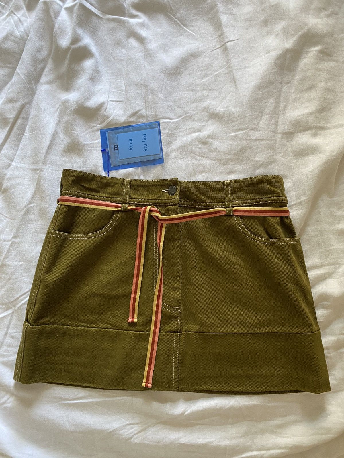 Acne Studios Mini skirt with a belt Size 34" / US 12 / IT 48 - 1 Thumbnail