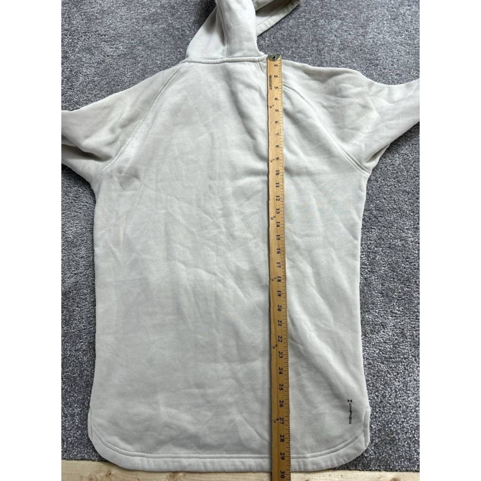 Under Armour Under Armour Project Rock Terry Hoodie Mens Small Beige Fleece Lined Loose Fit Size US S / EU 44-46 / 1 - 5 Thumbnail