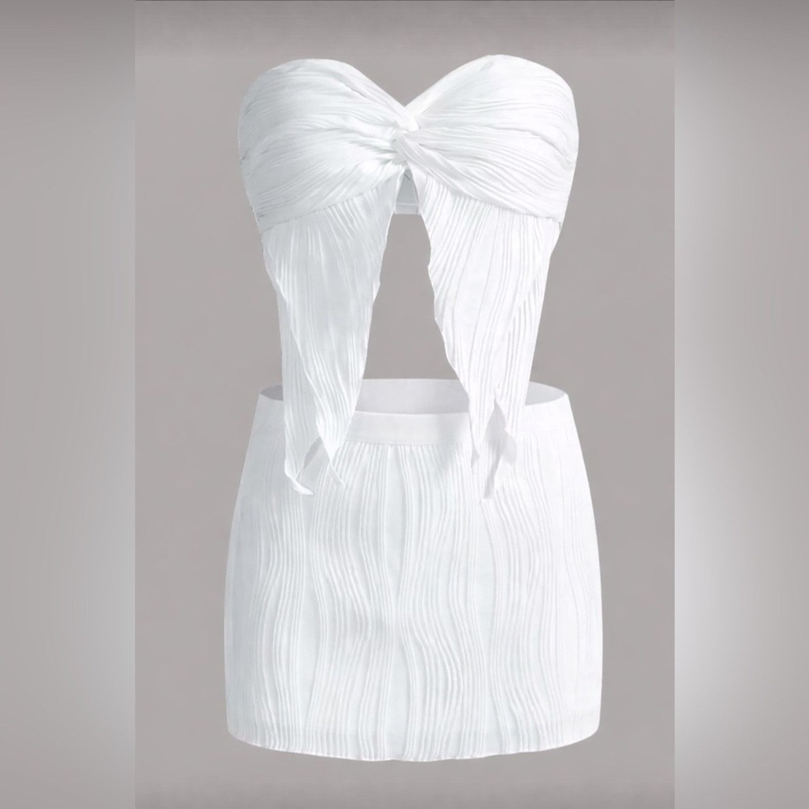 Other New Strapless White matching set size S Size 26" / US 2 / IT 38 - 1 Thumbnail