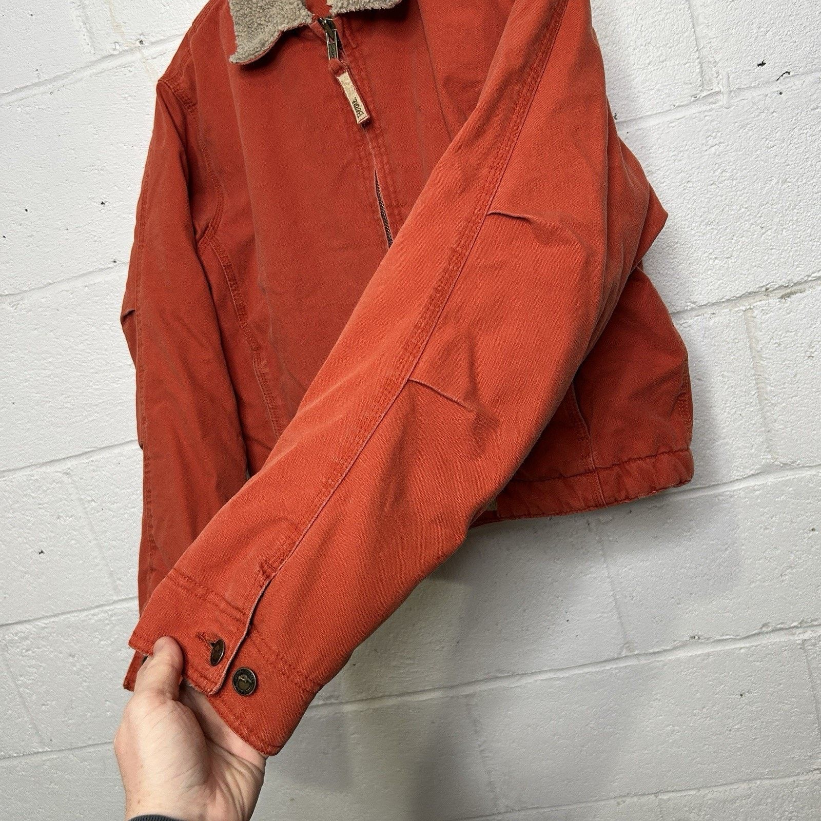 Vintage Vintage Berne Canvas Sherpa-Lined Detroit Jacket “Orange” Size M / US 6-8 / IT 42-44 - 8 Thumbnail