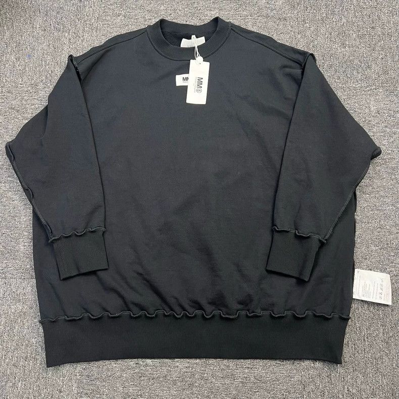 Maison Margiela Black Sweatshirt with Design