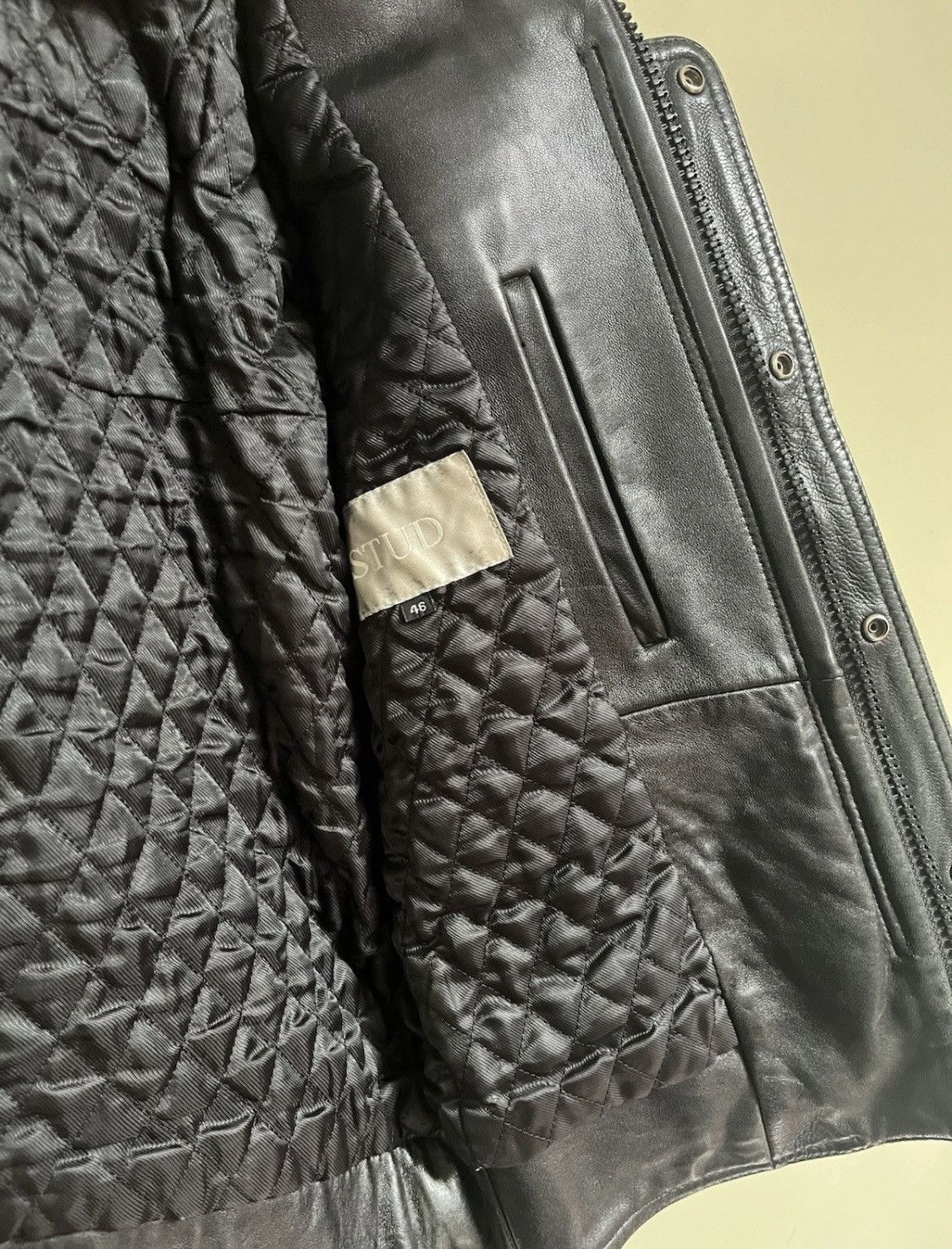 Vintage Stud Homme Hedi L Zip Leather Japan Repro Jacket EU 46 US 36 Size US S / EU 44-46 / 1 - 5 Thumbnail