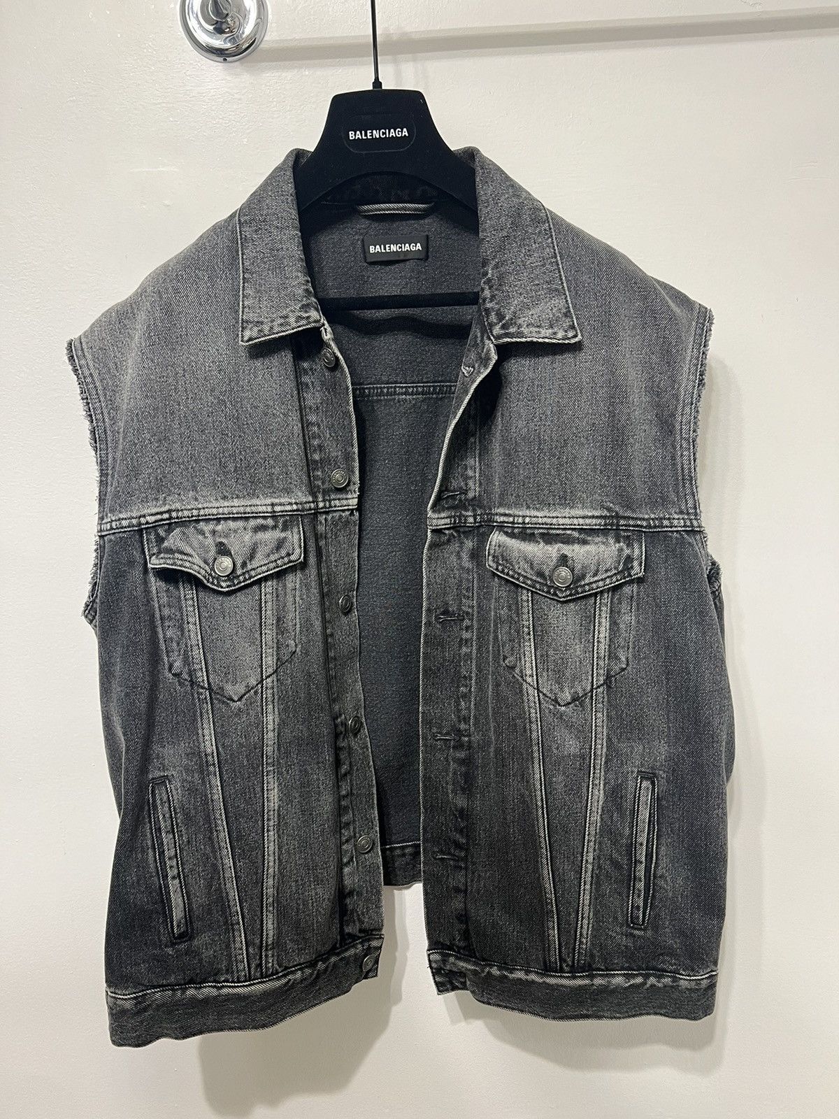Balenciaga Balenciaga two pieces Denim jacket Size US S / EU 44-46 / 1 - 4 Thumbnail