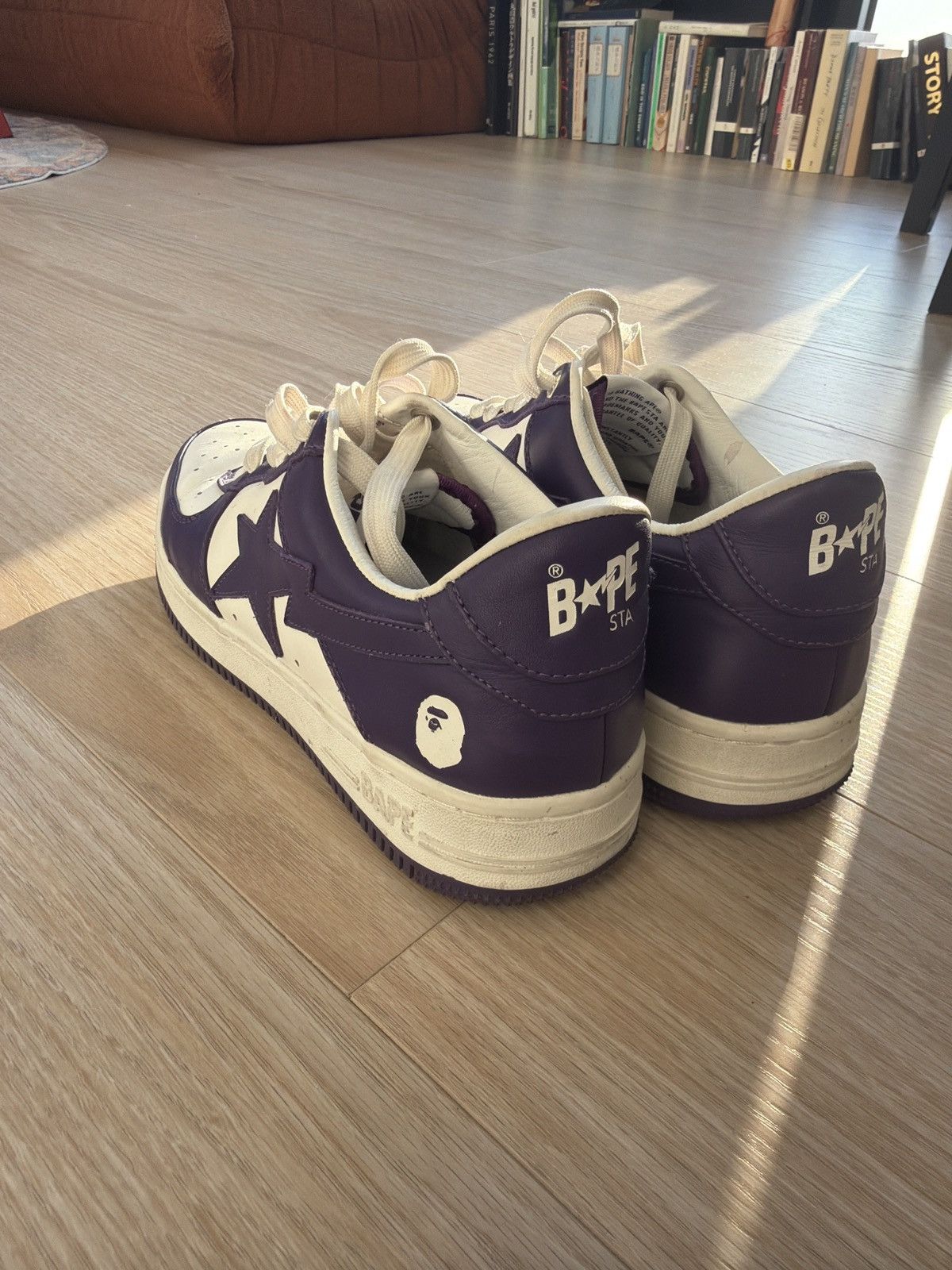 Bape Purple/White Bapesta Size US 8.5 / EU 41-42 - 2 Thumbnail