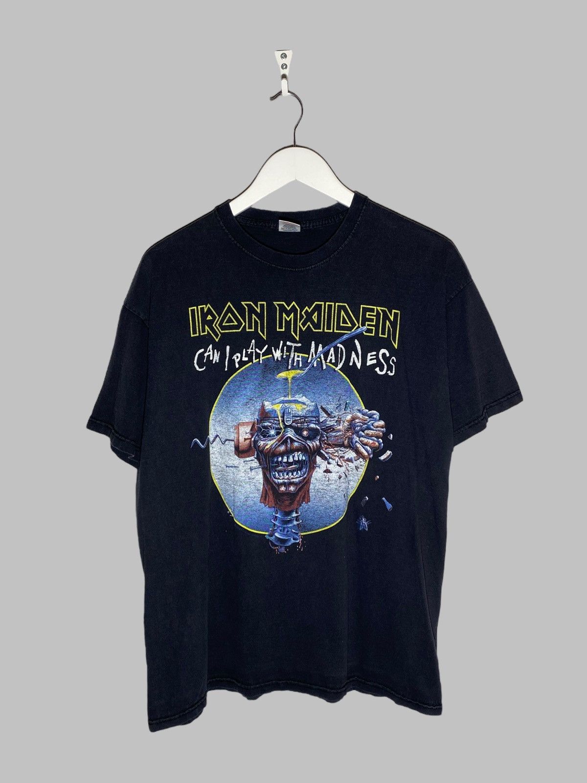 Iron Maiden 🔥 IRON MAIDEN VINTAGE METAL TEE CAN I PLAY W MADNESS Size US XL / EU 56 / 4 - 1 Thumbnail