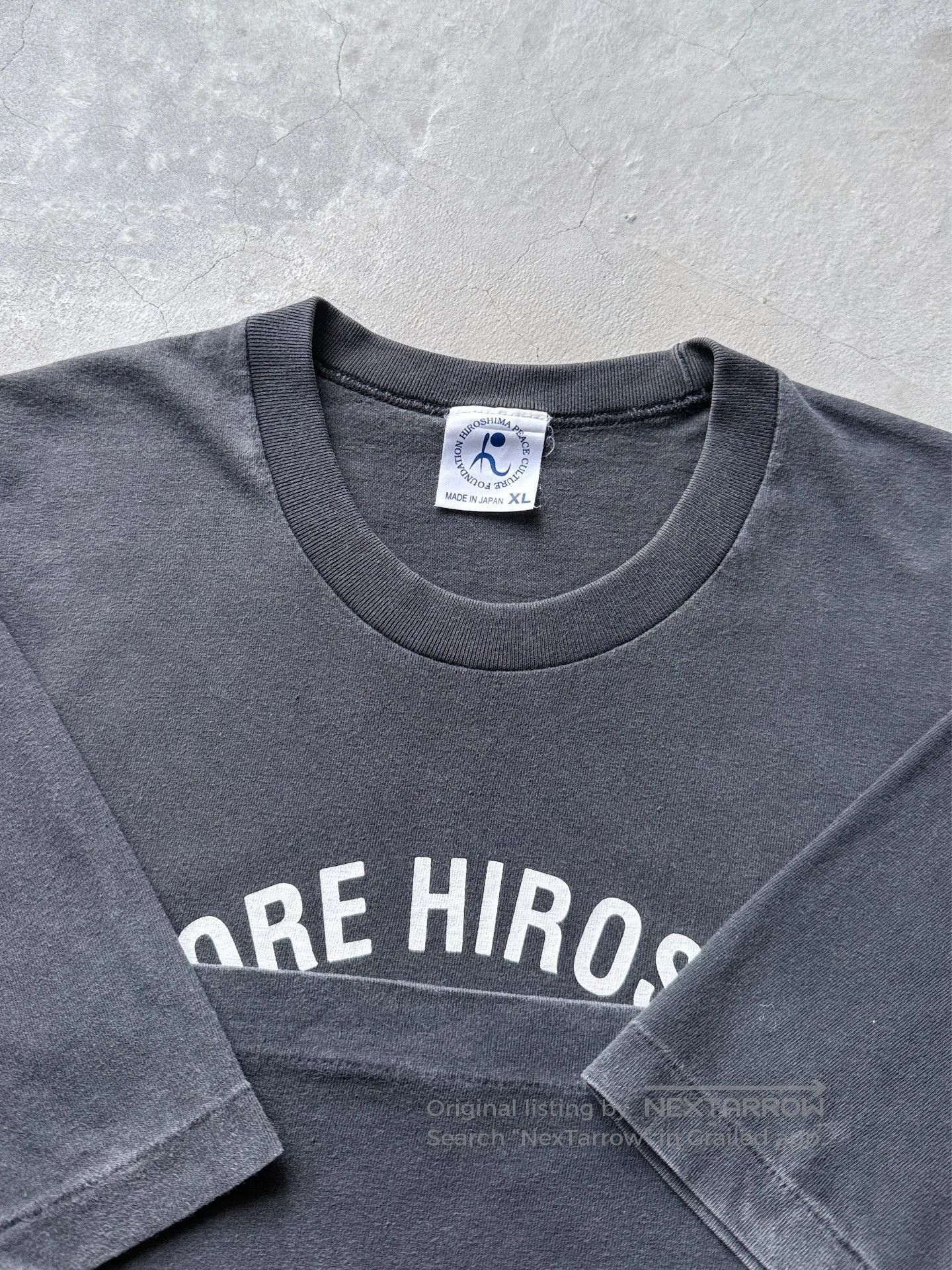 Vintage Vintage 90s "No More Hiroshimas" Graphic Tee. Size US XL / EU 56 / 4 - 4 Thumbnail