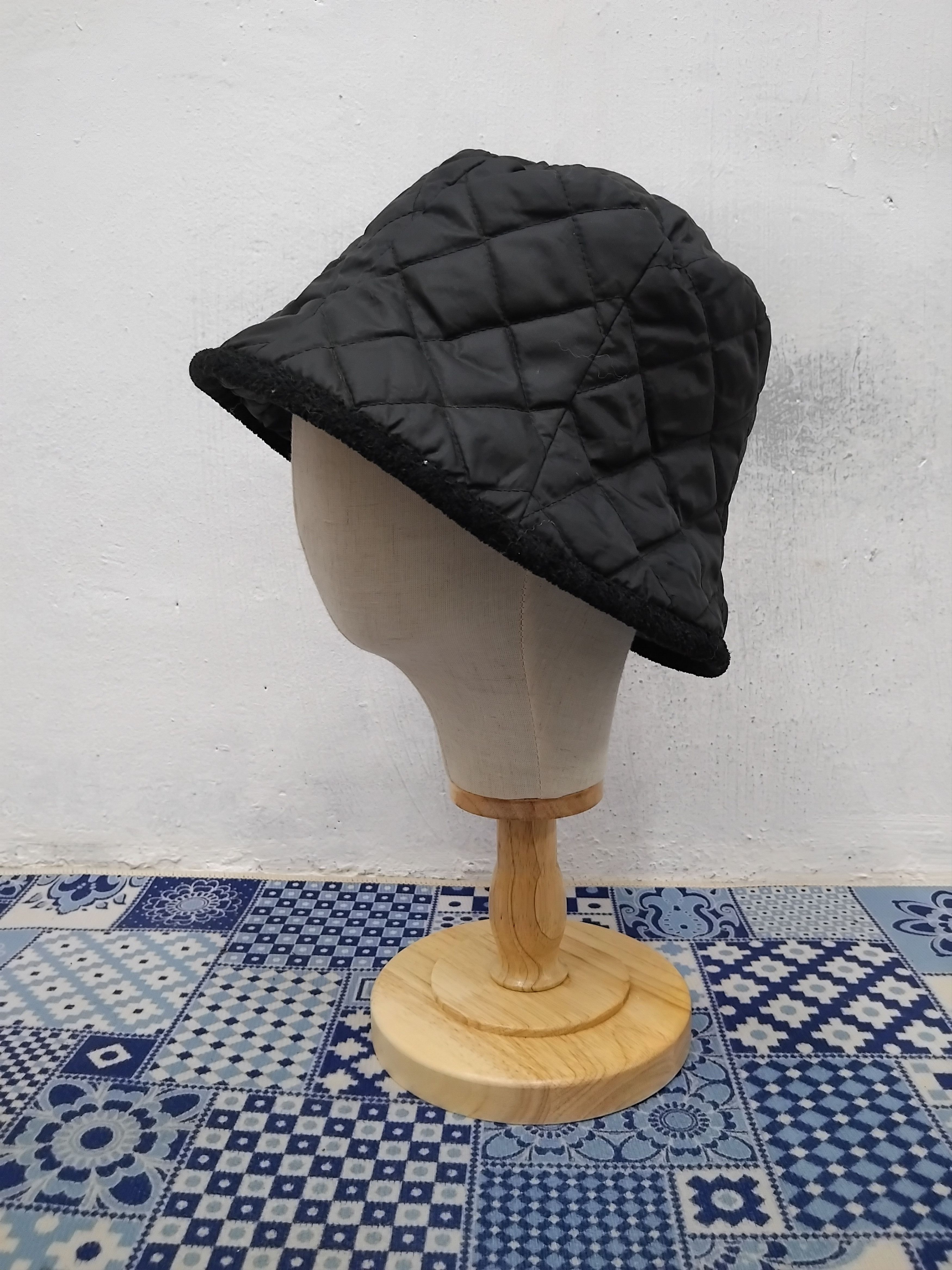 PPFM 💥Black colour puffer Japanese style hat Size 38 - 6 Thumbnail