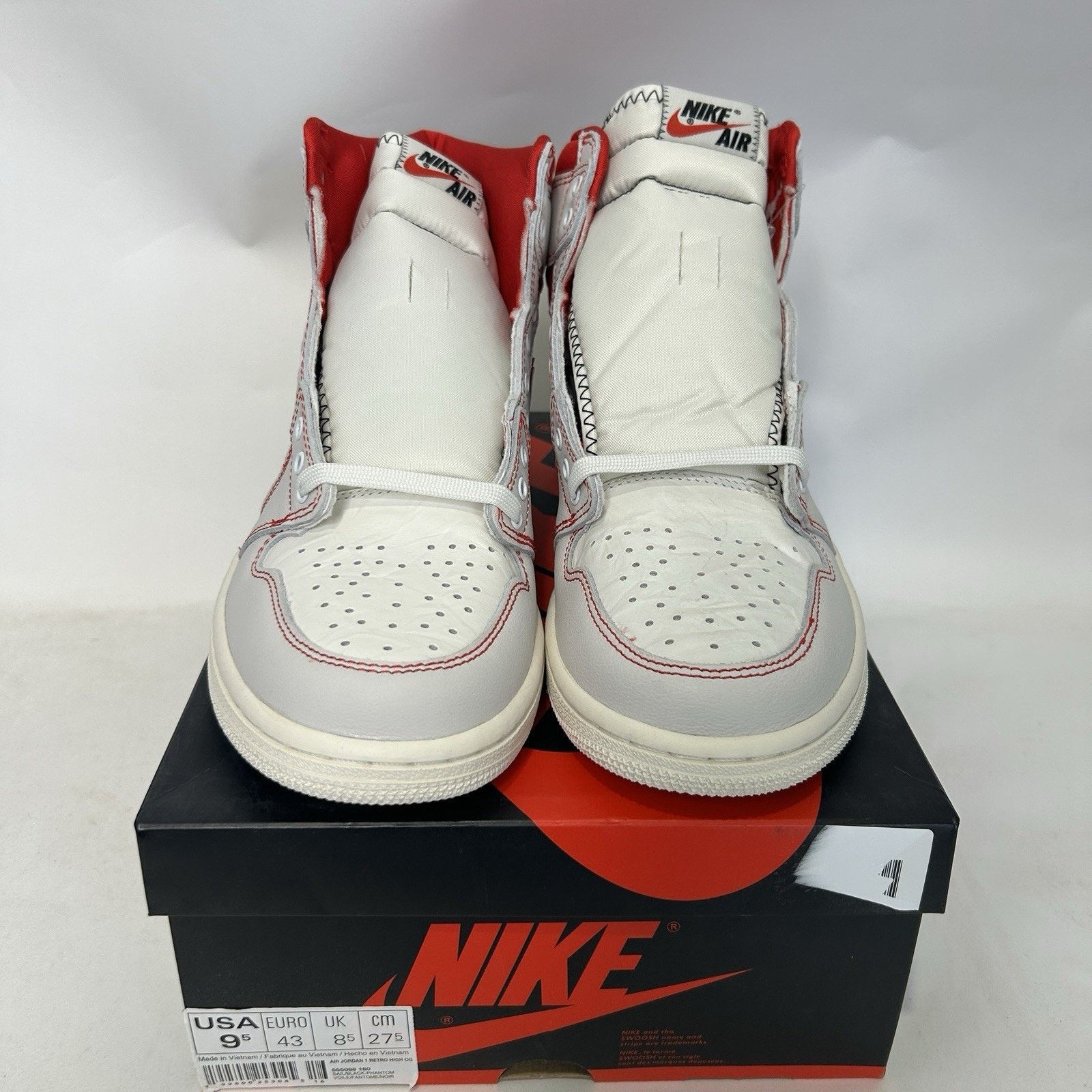 Jordan Brand Nike Air Jordan 1 Retro High OG “Phantom Gym Red” Size US 9.5 / EU 42-43 - 2 Thumbnail
