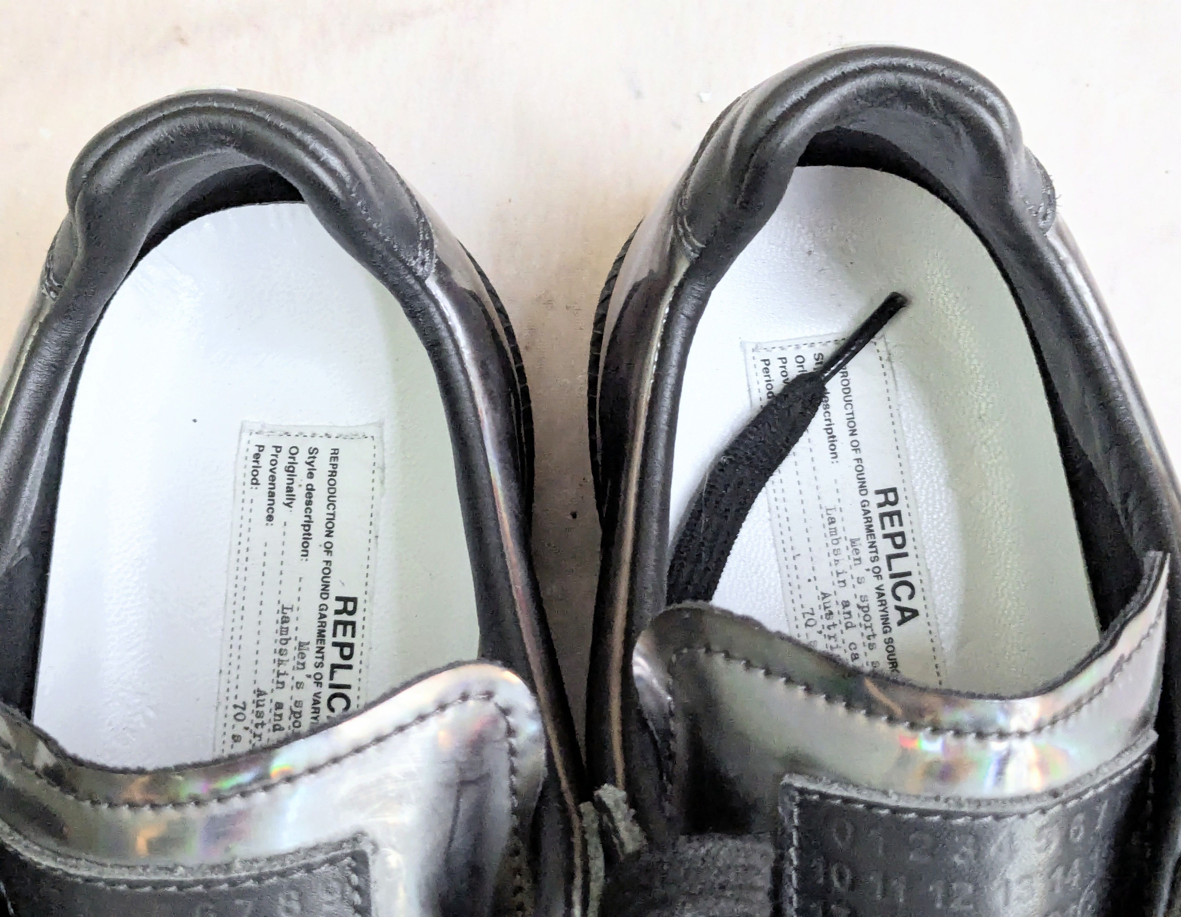 Maison Margiela Maison Margiela Replica GAT Black Silver Iridescent 11 44 Size US 11 / EU 44 - 8 Thumbnail